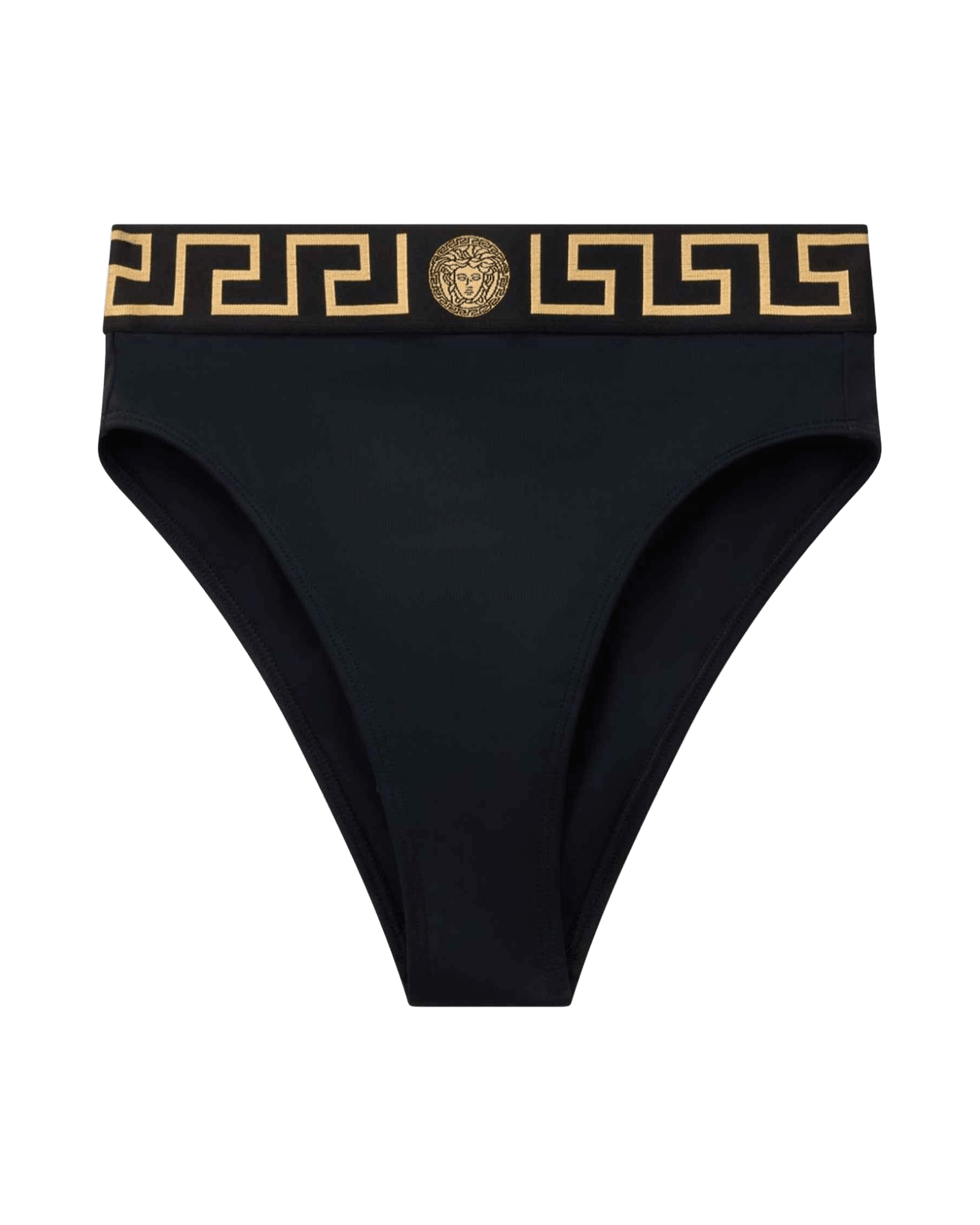 Versace Bikini Bottoms with Logo Band Glam Steals