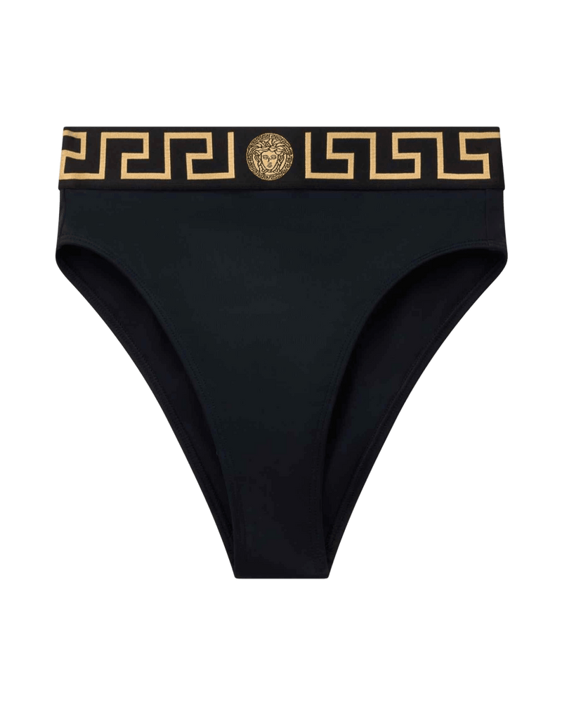 Versace Bikini Bottoms With Logo Band Glam Steals