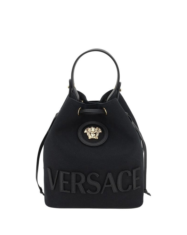 Versace Black Backet Bag Glam Steals