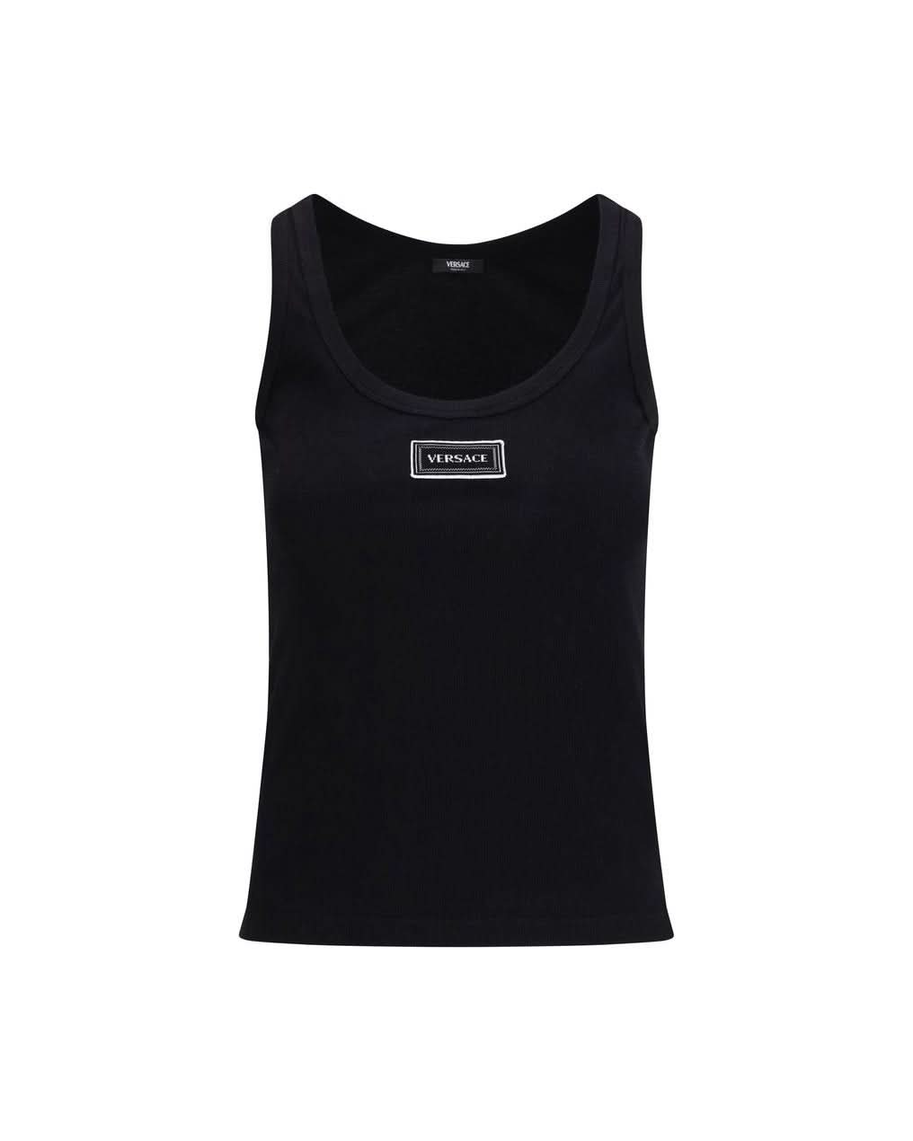 Versace Black Cotton Top