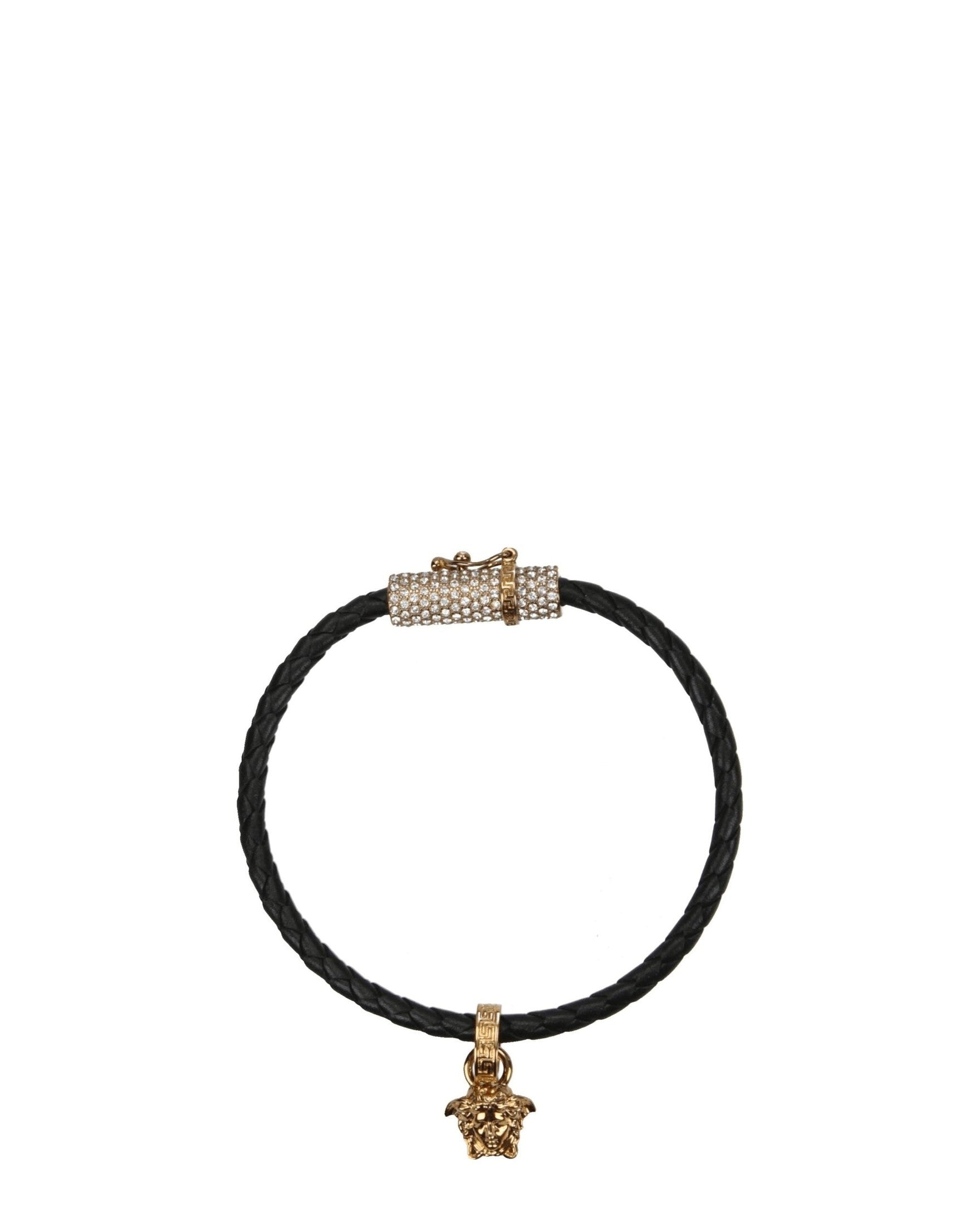 Versace Black Leather Bracelets Glam Steals