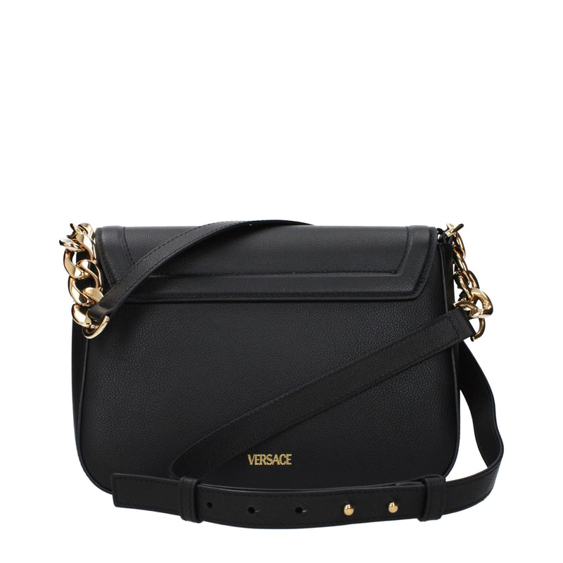 Versace Black Leather Crossbody Bag Glam Steals