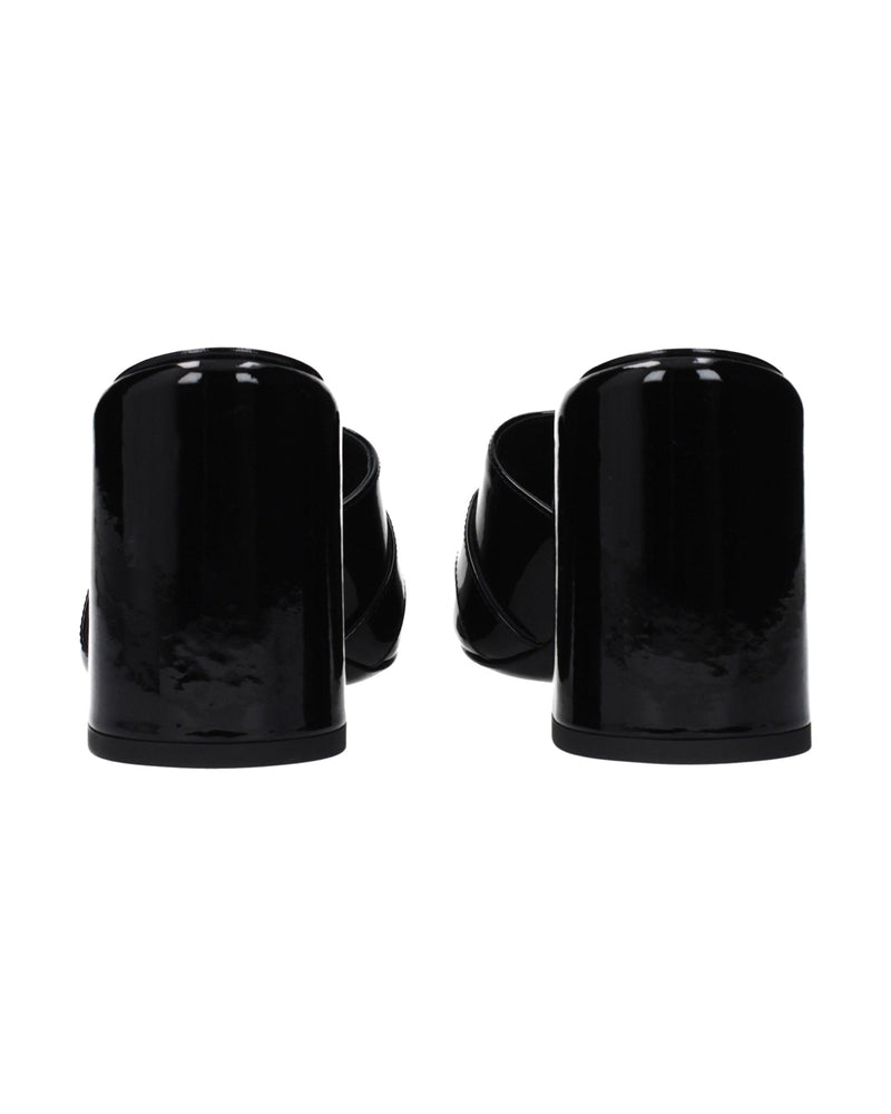 Versace Black Leather Platform Sandals Glam Steals