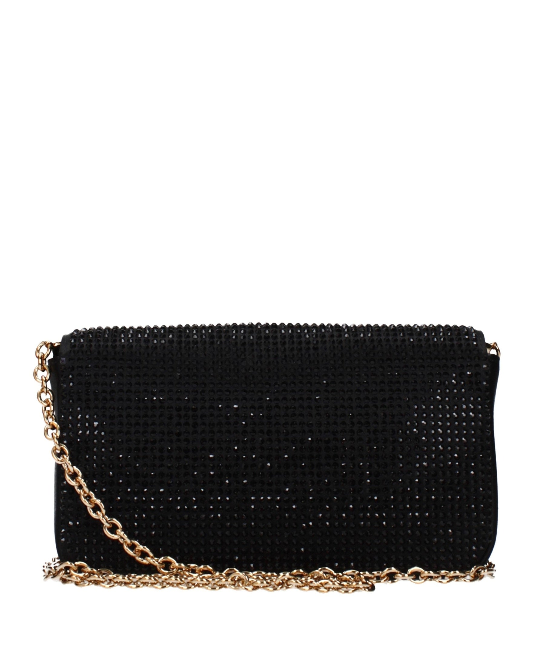 Versace Black Satin Clutch Bag Glam Steals