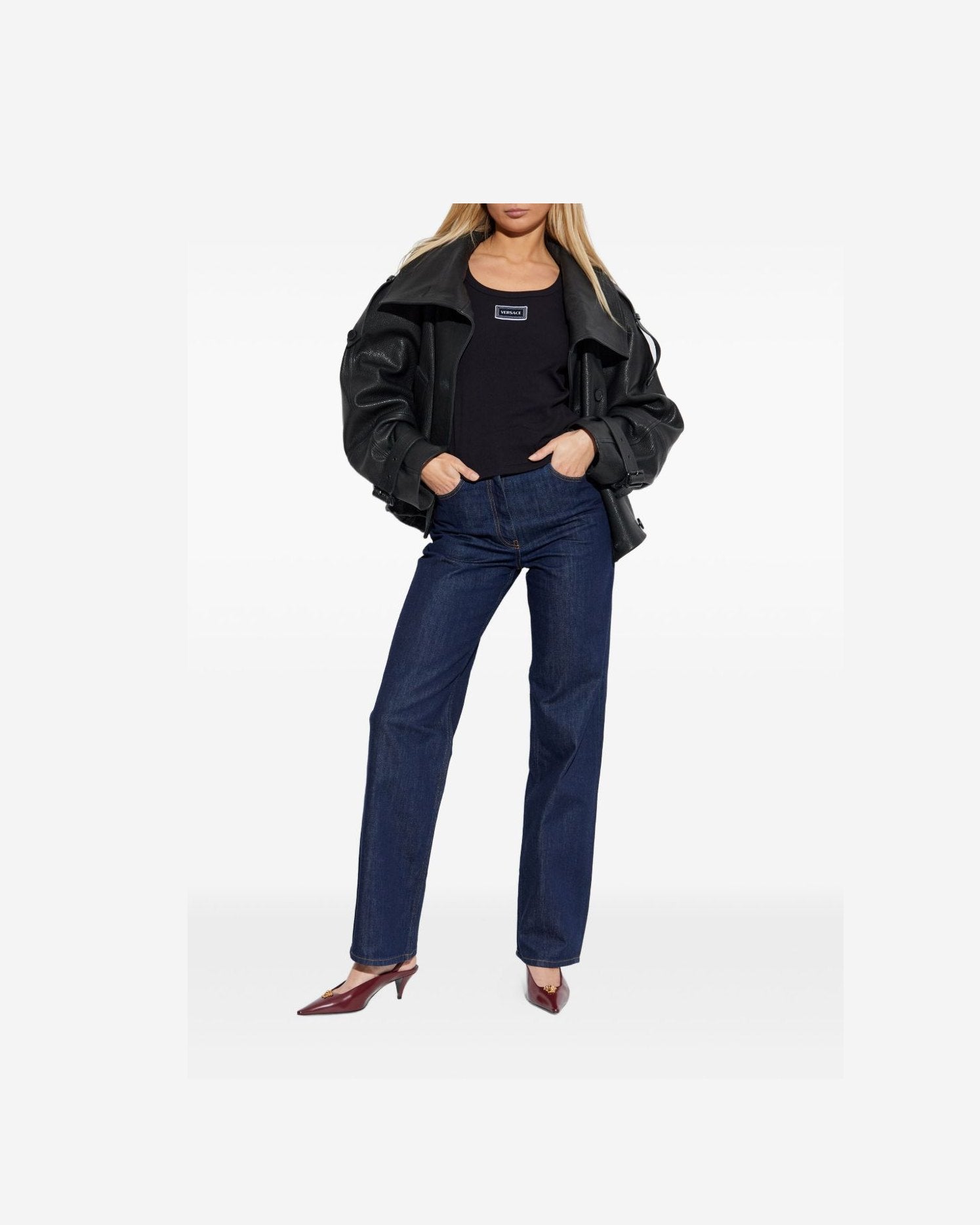 Versace Black Top Topwear