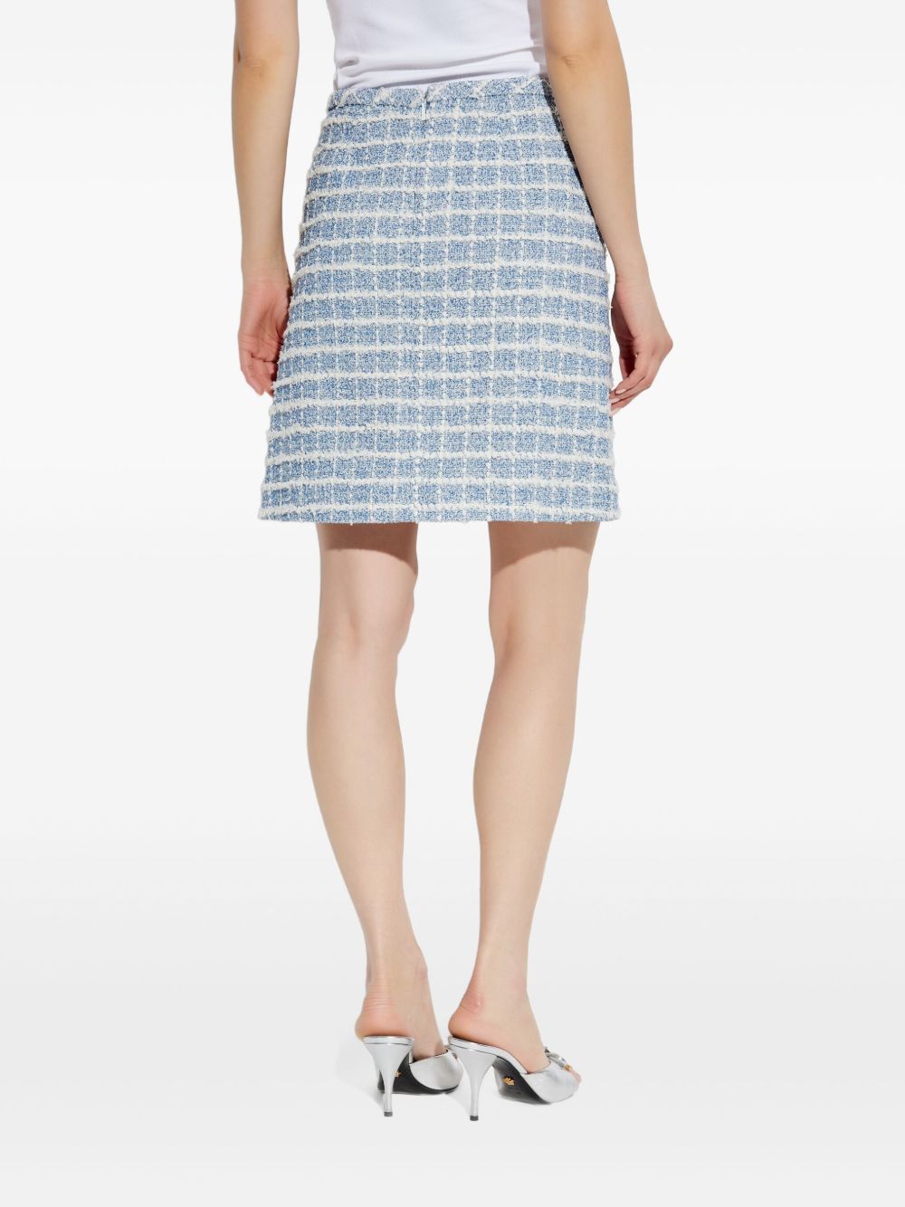 Versace Blue Skirt Glam Steals