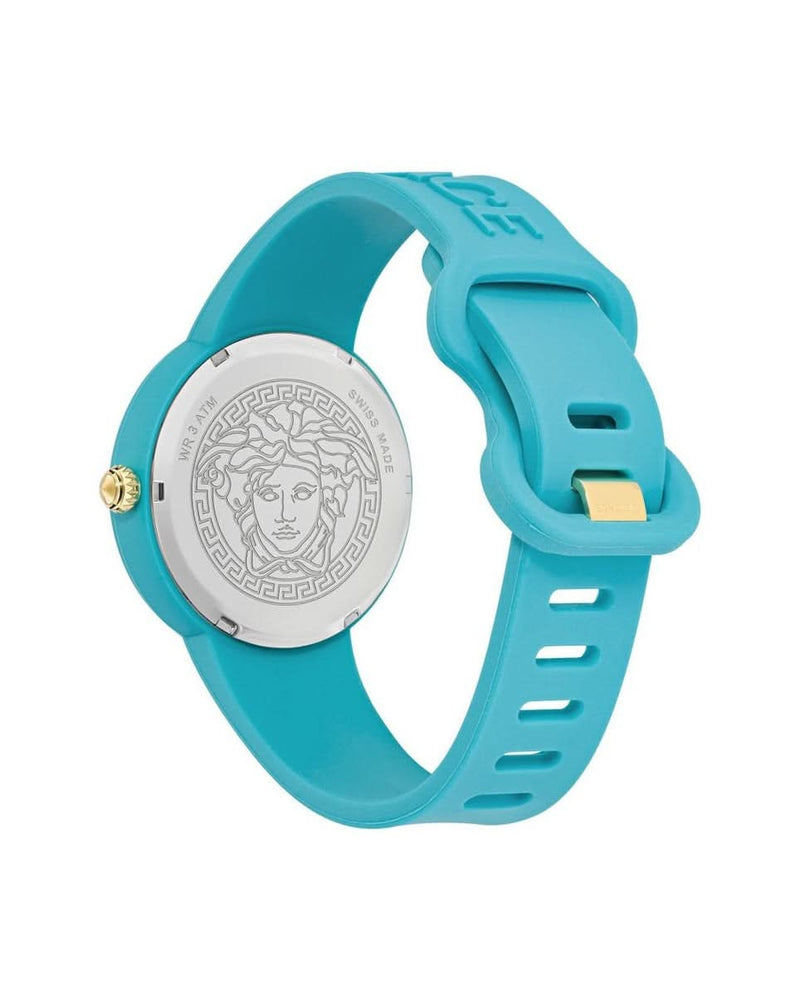 Versace Blue Synthetic Bracelet Watch 