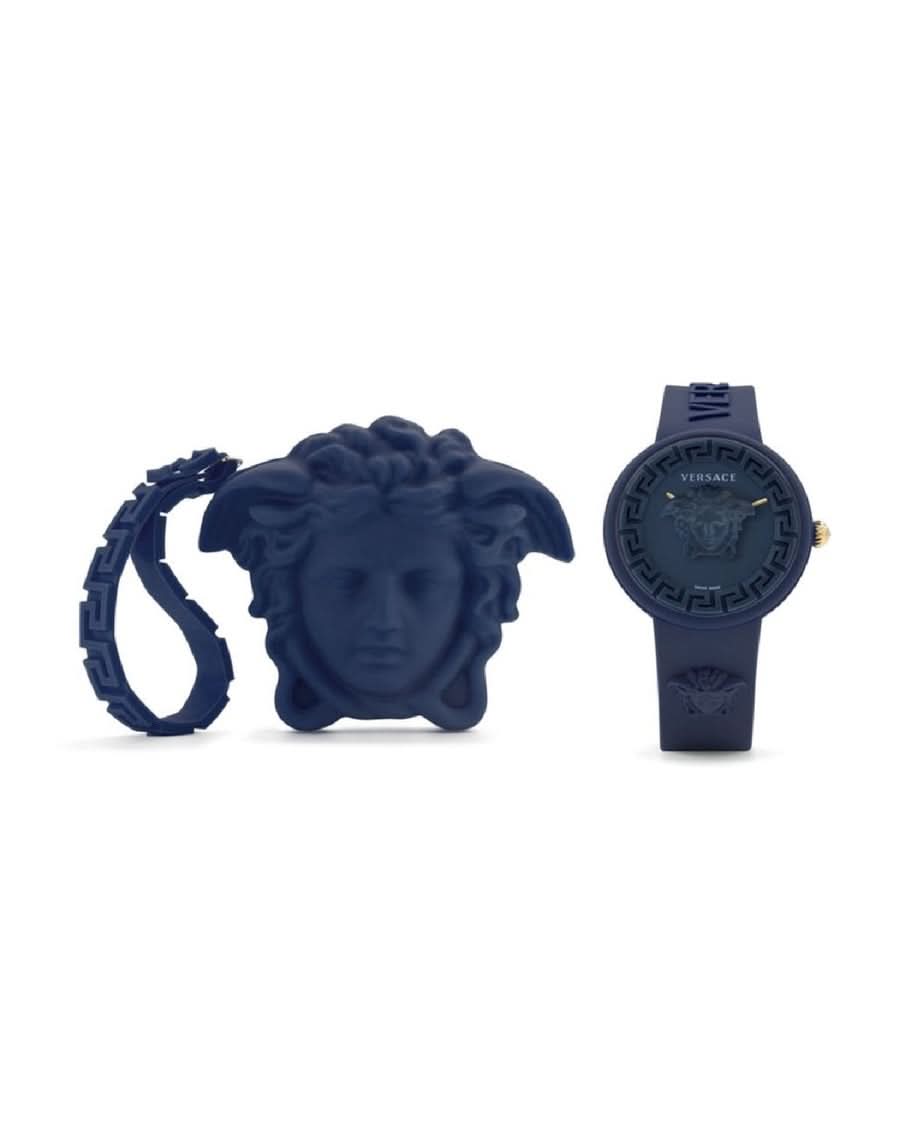 Versace Blue Synthetic Sport Watch 