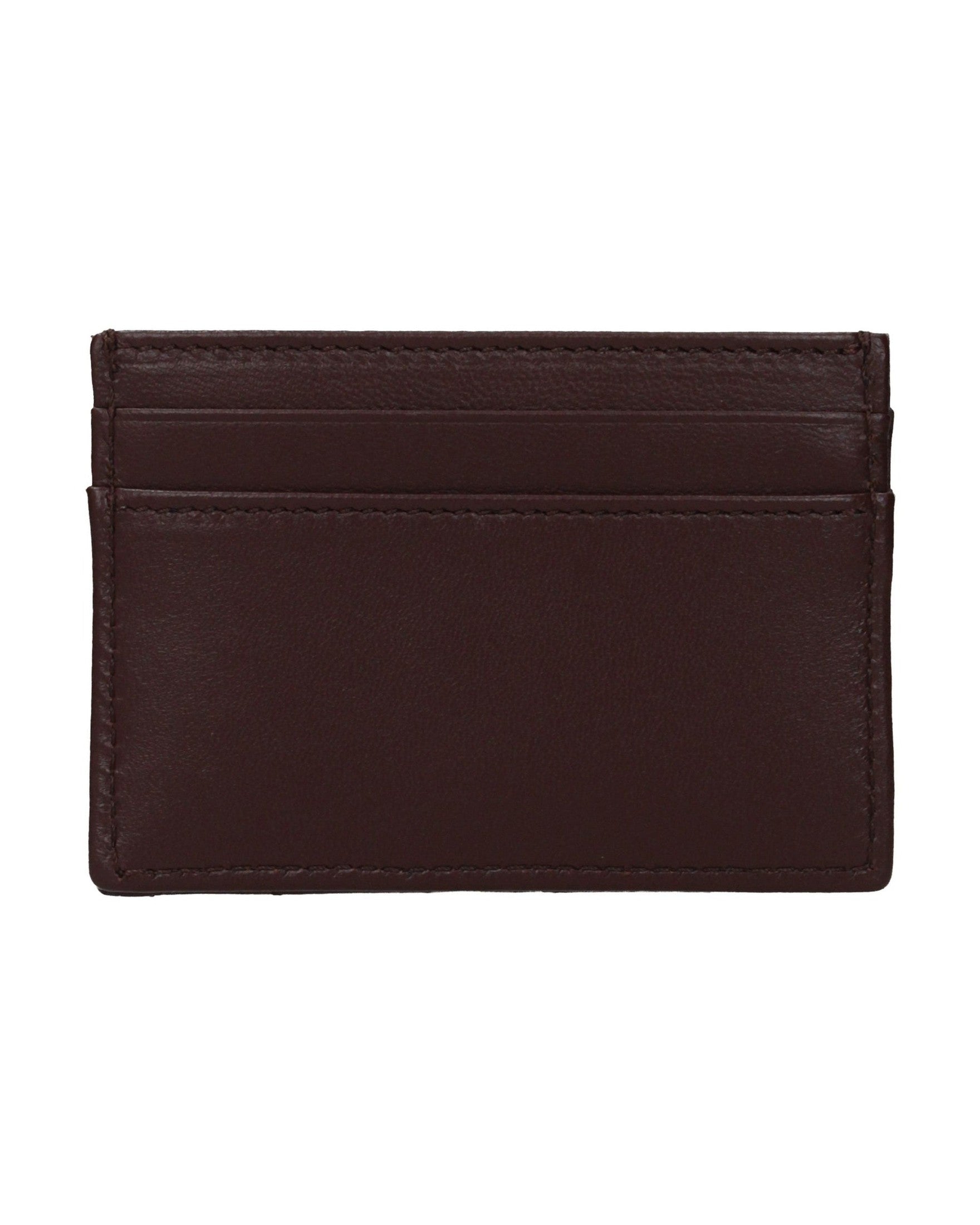 Versace Brown Leather Cardholder Glam Steals