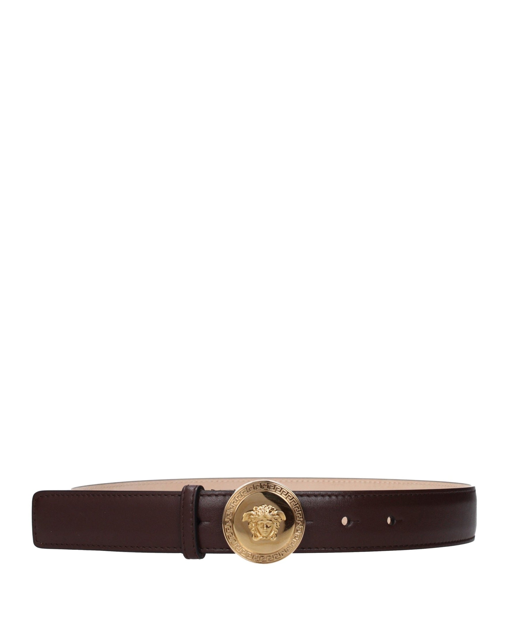 Versace Brown Leather Regular Belt