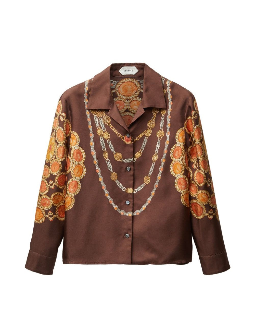 Versace Brown Shirt Glam Steals