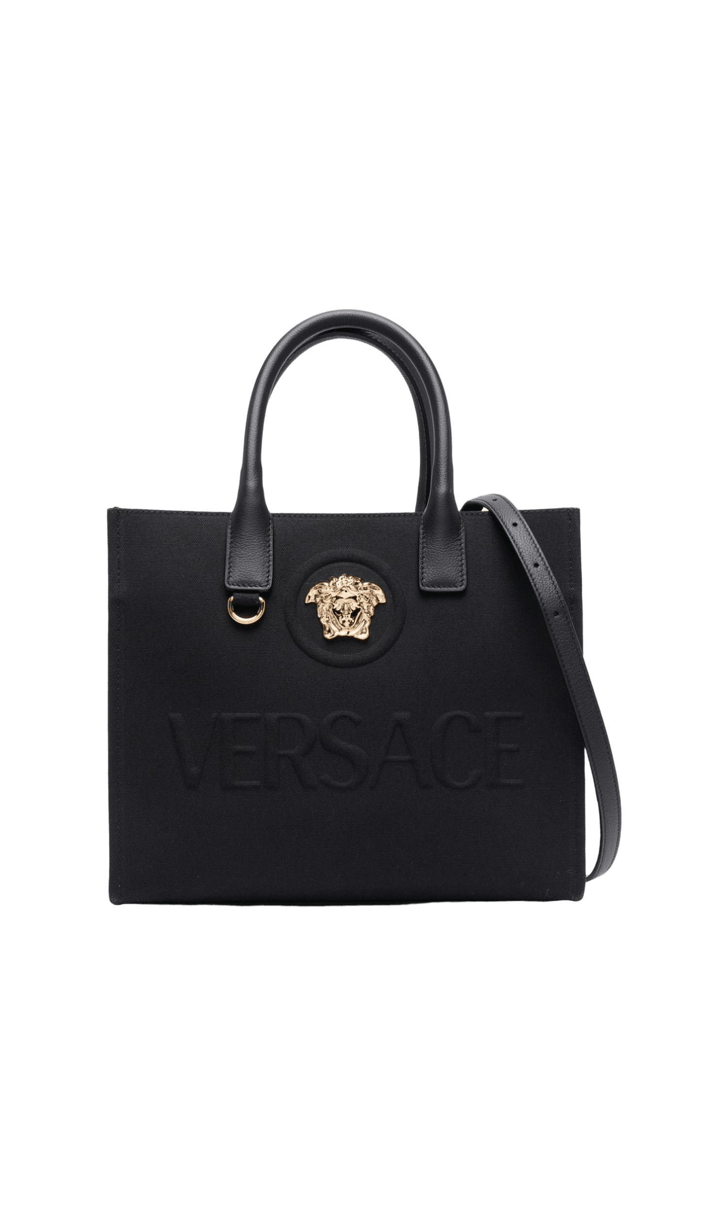 Versace Canvas Small La Medusa Tote Bag Glam Steals