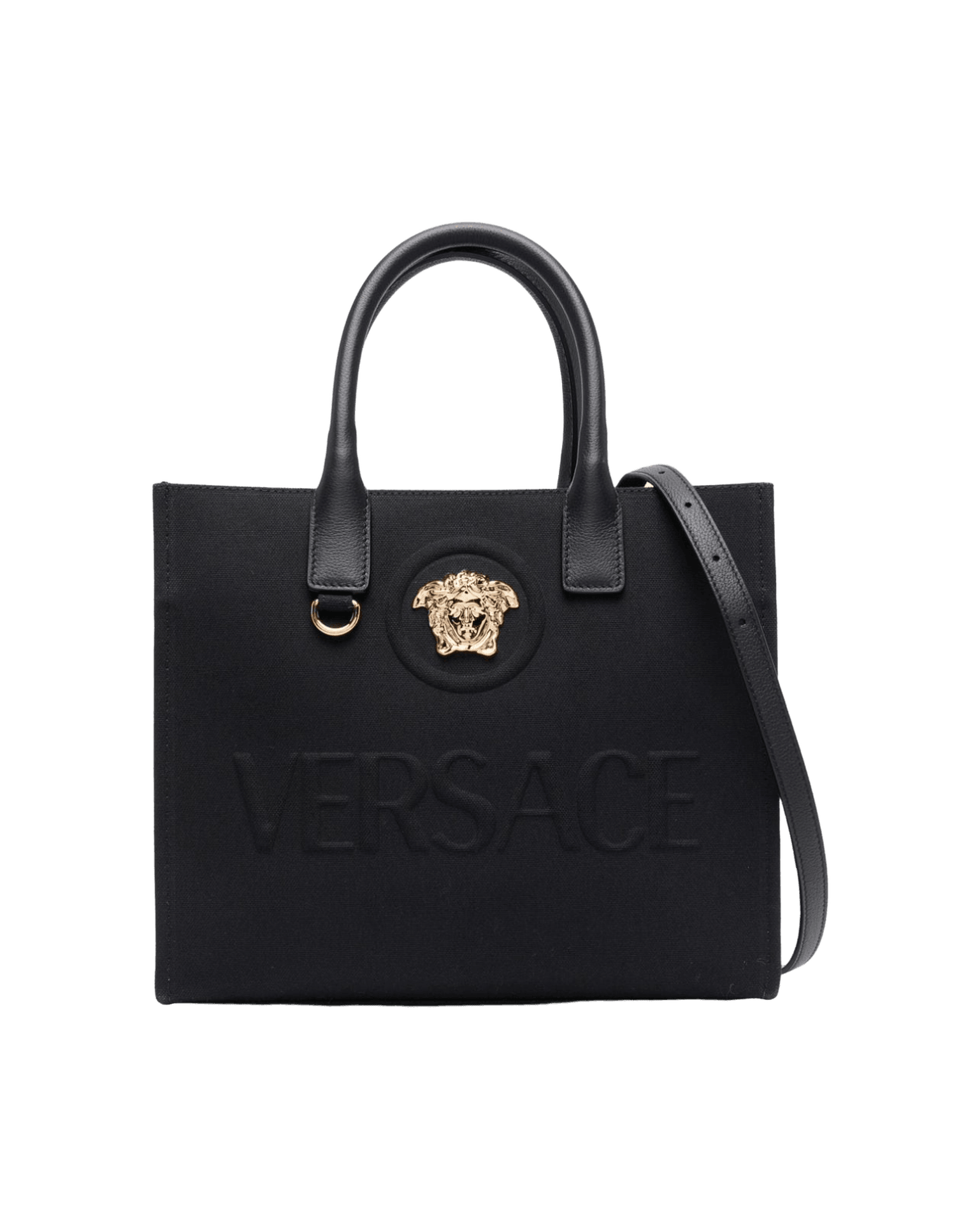 Versace Canvas Small La Medusa Tote Bag Glam Steals