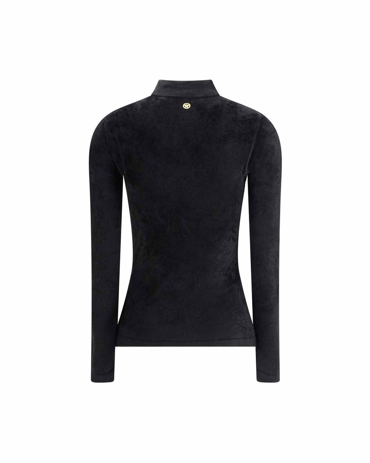 Versace Chenille Top with Half Nec Glam Steals