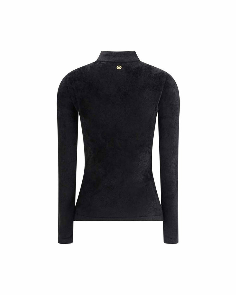 Versace Chenille Top with Half Nec Glam Steals