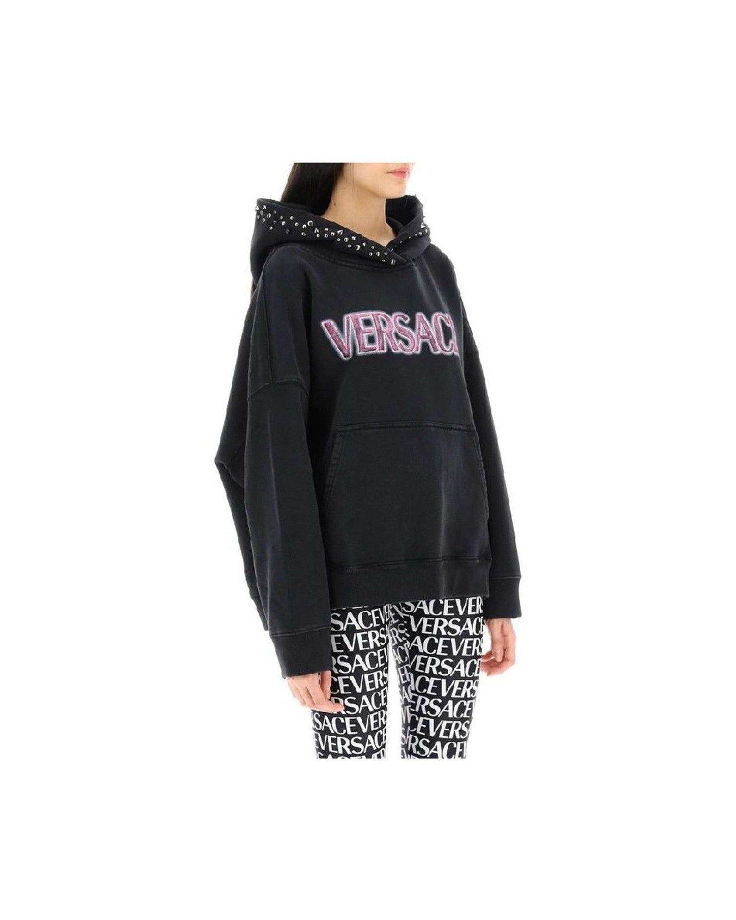 Versace Cotton Logo Sweat-Shirt Glam Steals