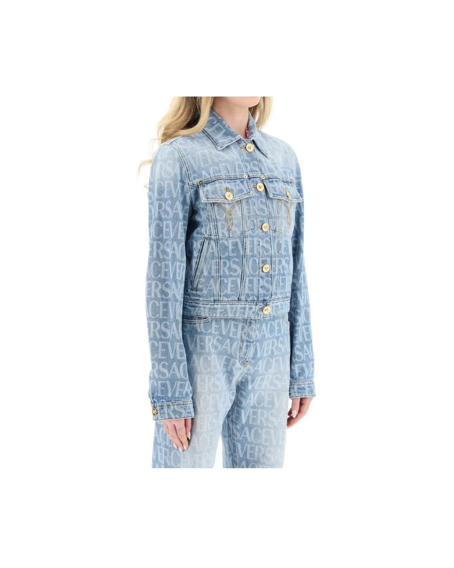 Versace Denim Jacket Glam Steals