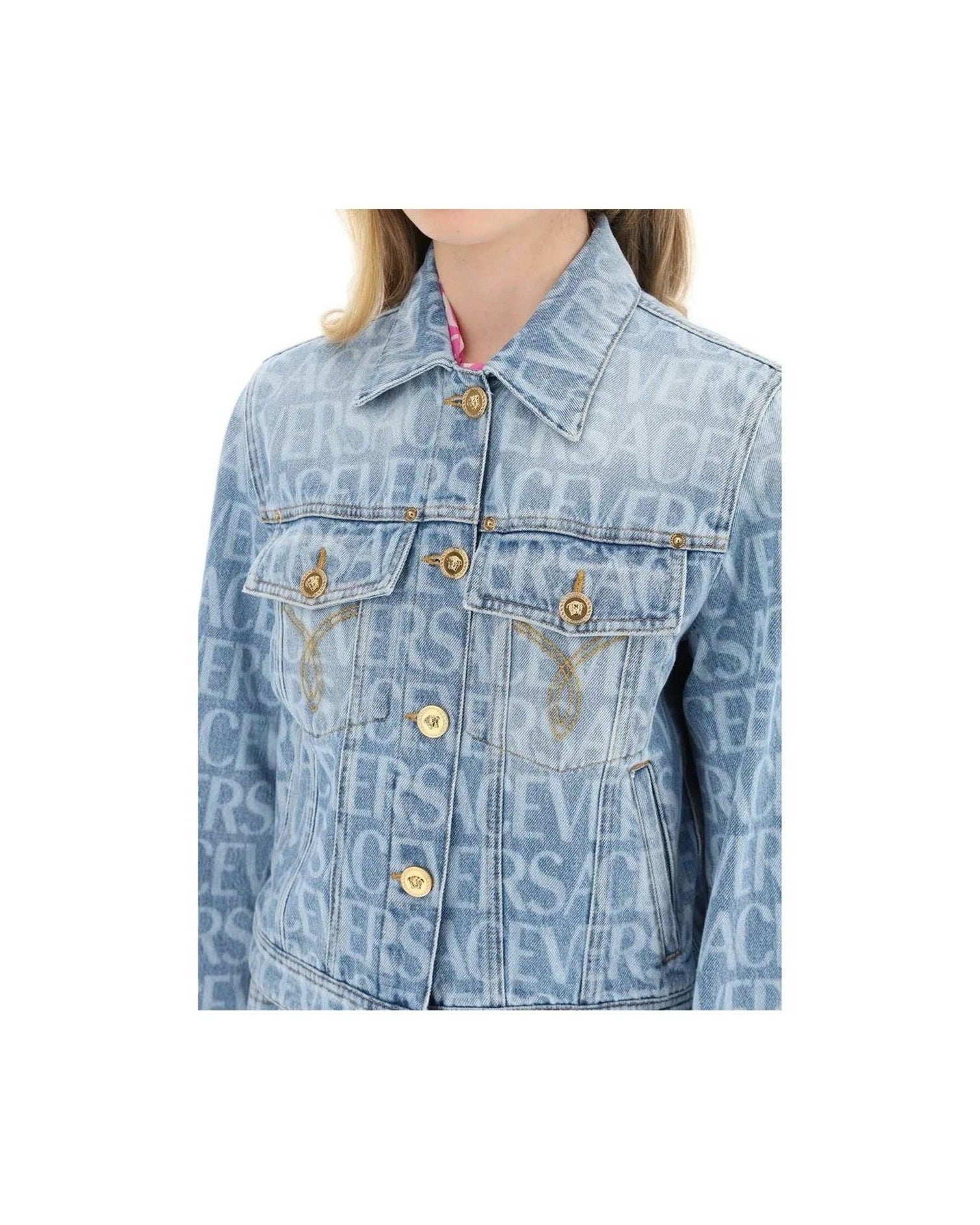 Versace Denim Jacket Glam Steals