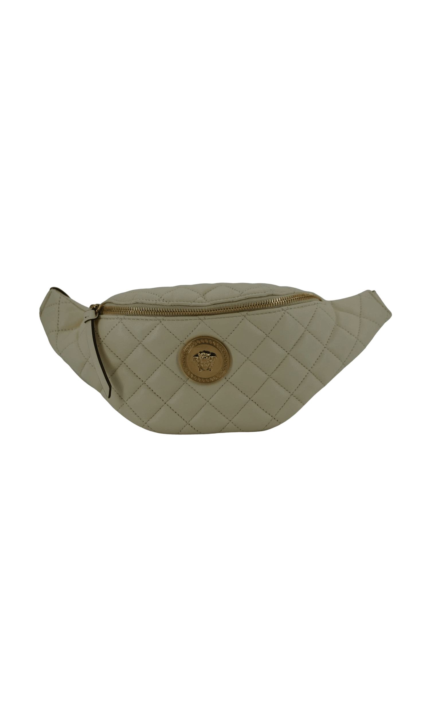 Versace Elegant Lamb Leather Belt White Bag Glam Steals