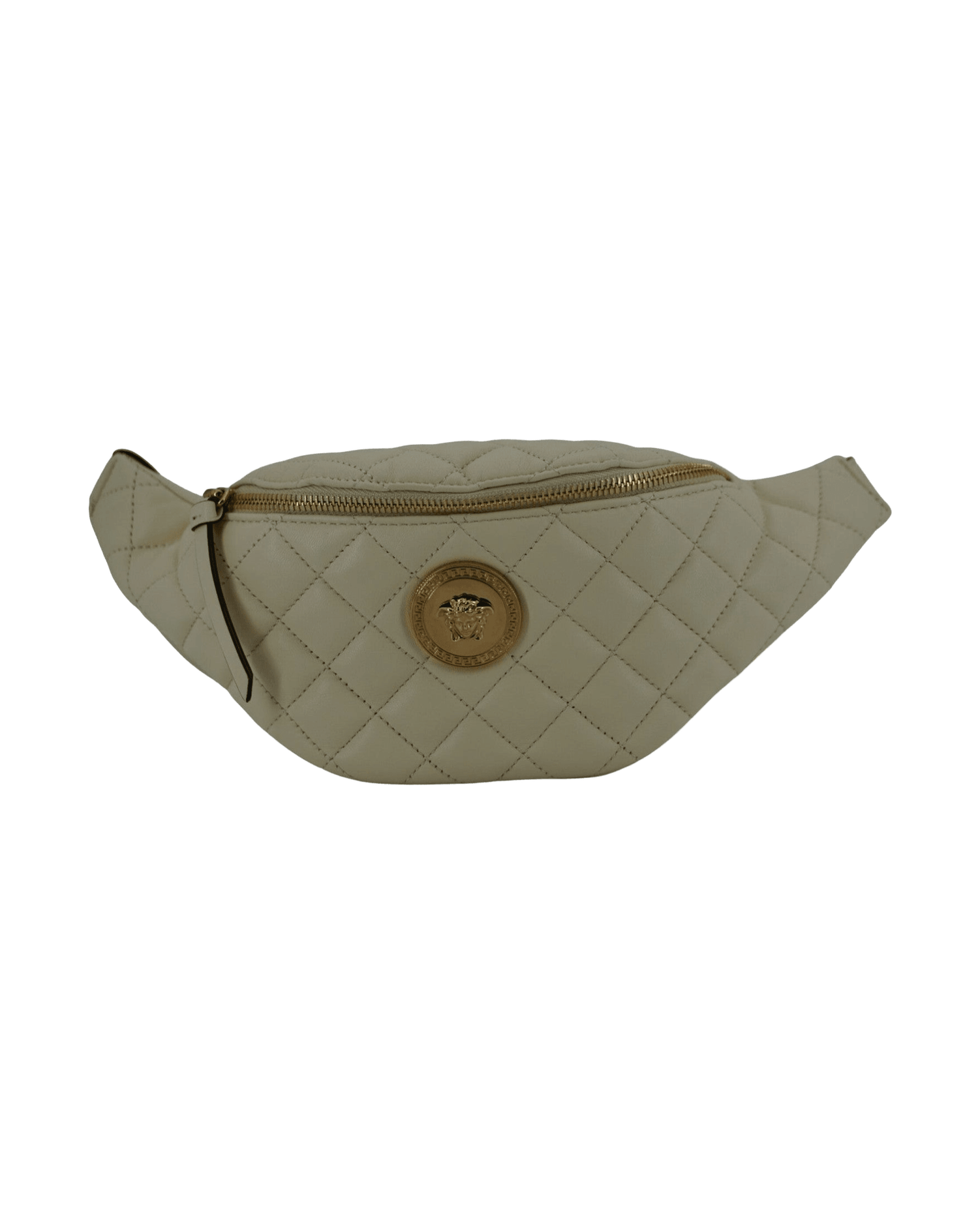 Versace Elegant Lamb Leather Belt White Bag Glam Steals