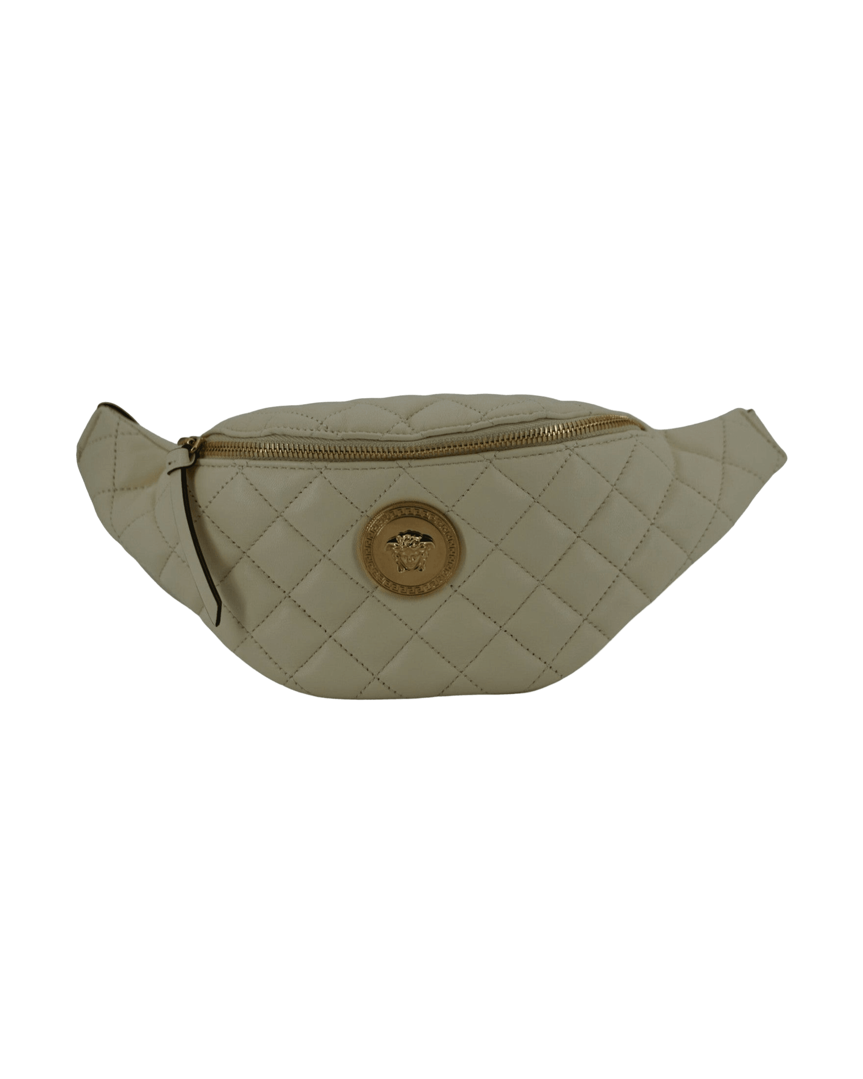 Versace Elegant Lamb Leather Belt White Bag Glam Steals