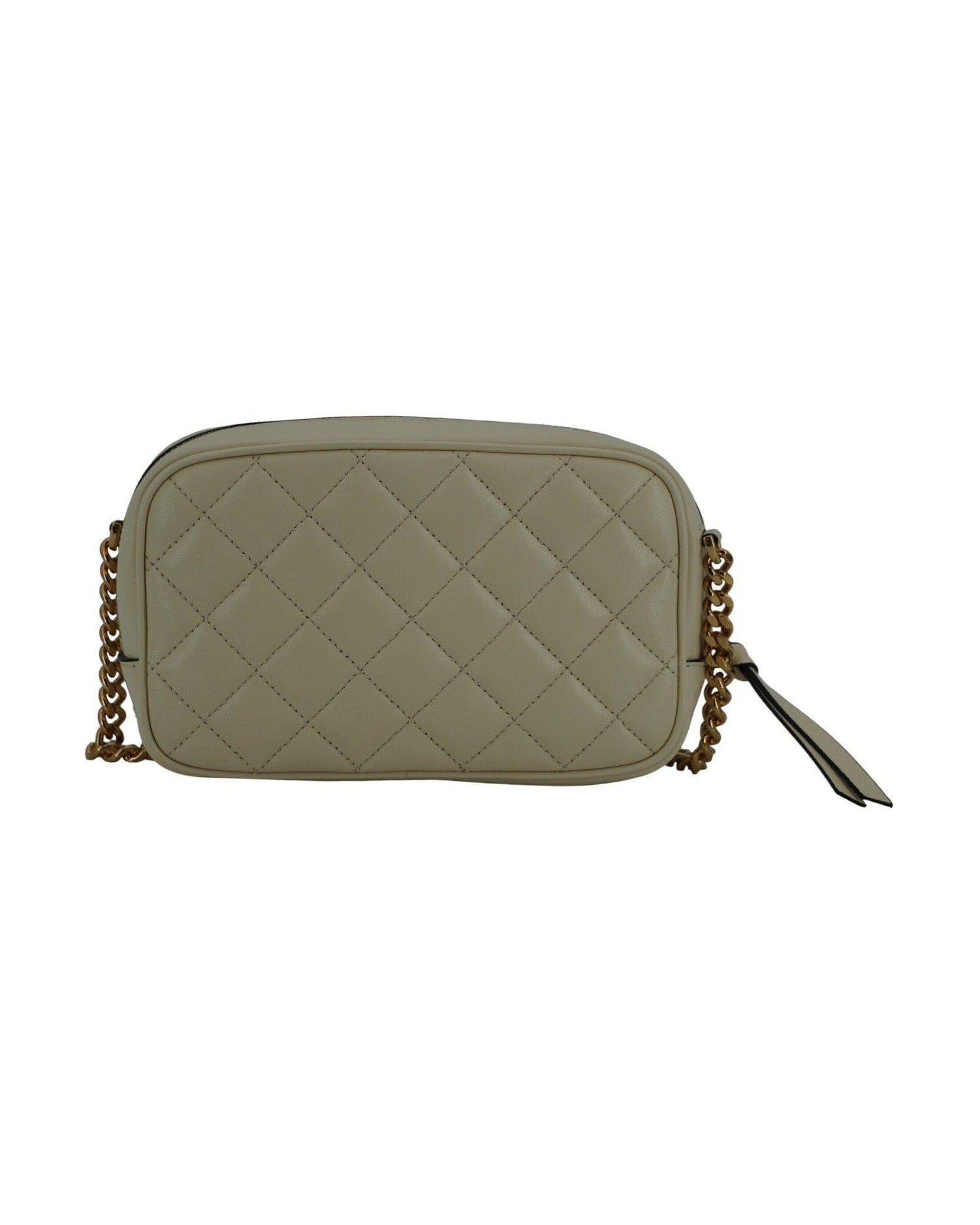 Versace Elegant Lamb Leather Camera White Bag Glam Steals