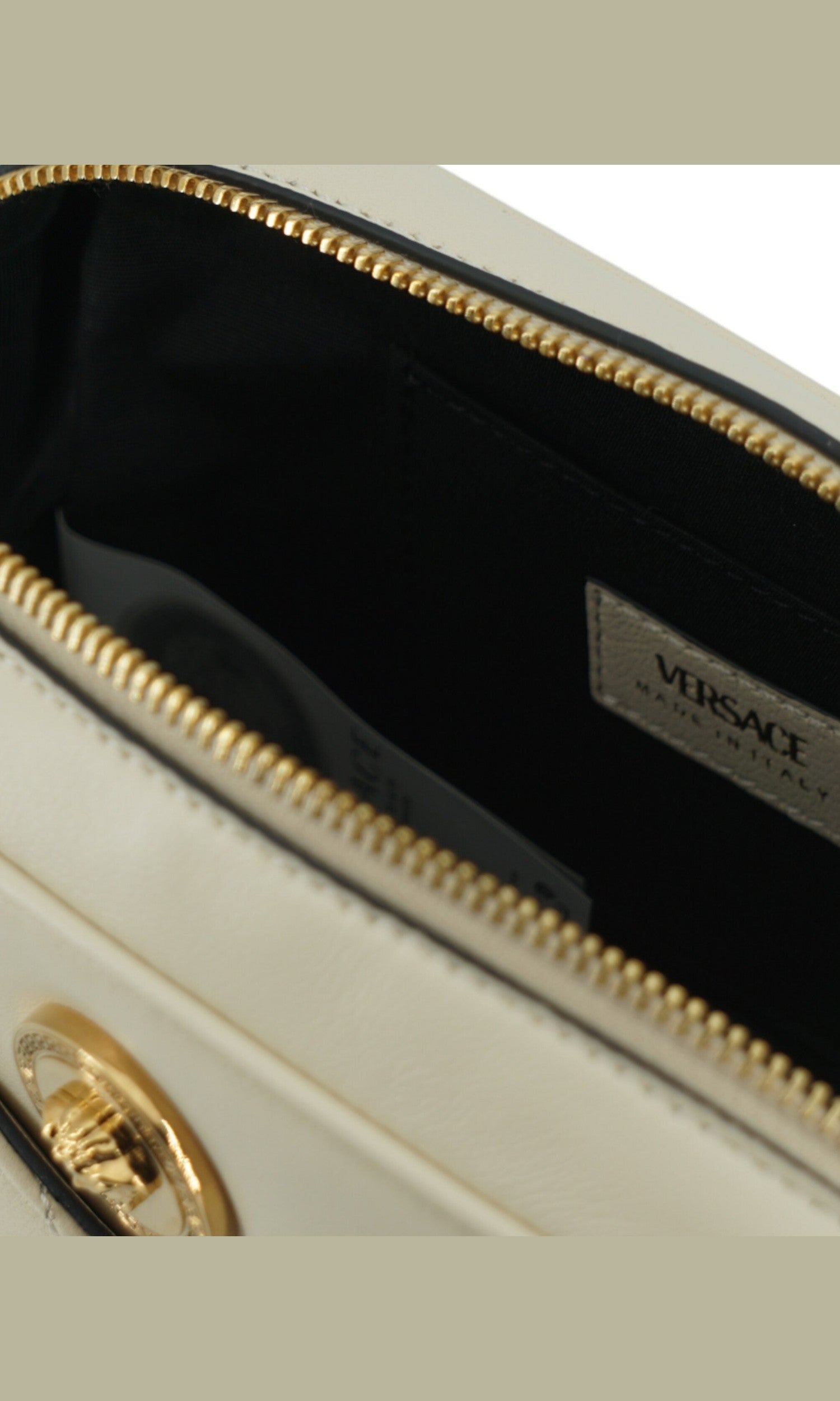 Versace Elegant Lamb Leather Camera White Bag Glam Steals