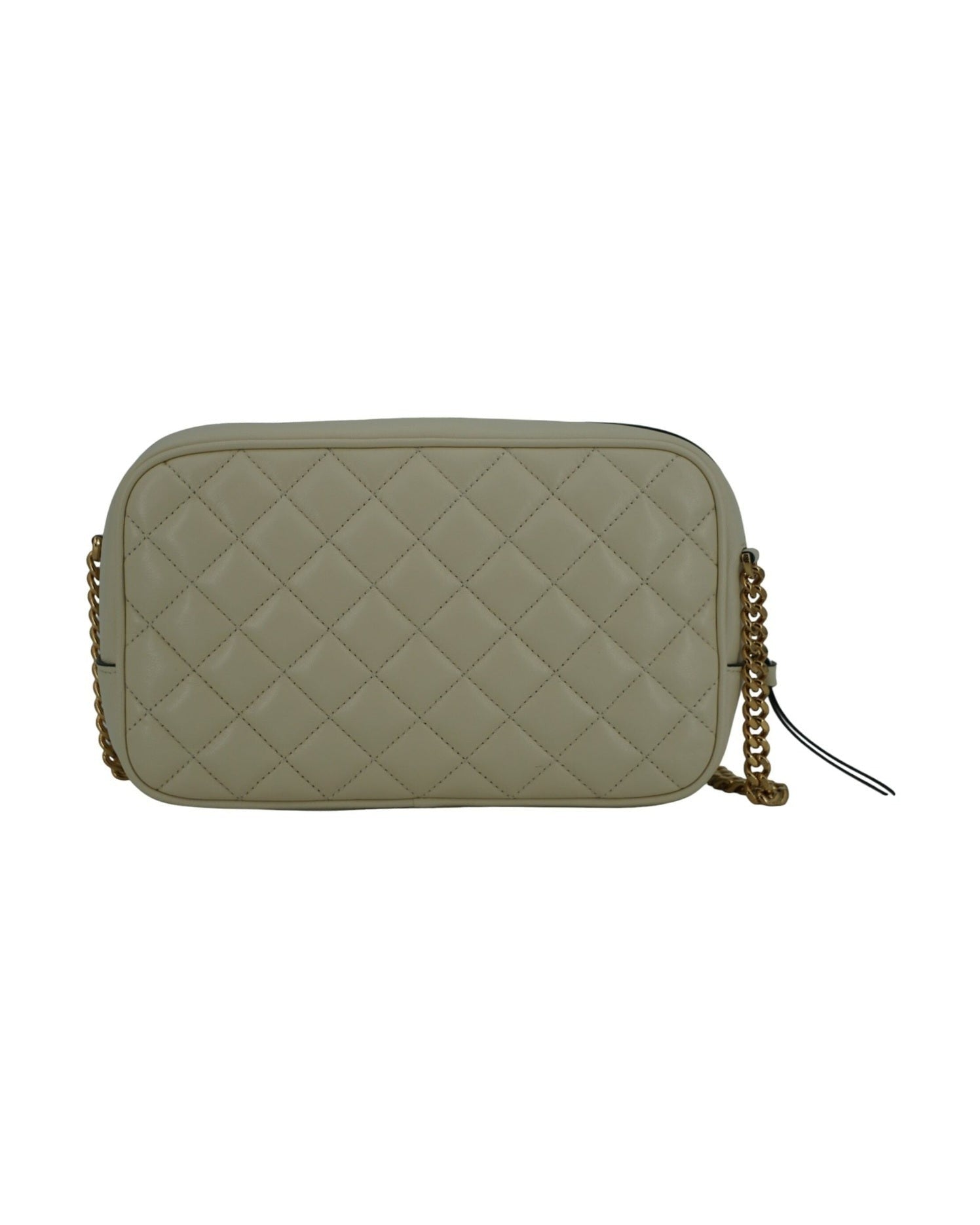 Versace Elegant Leather Camera Shoulder White Bag Glam Steals
