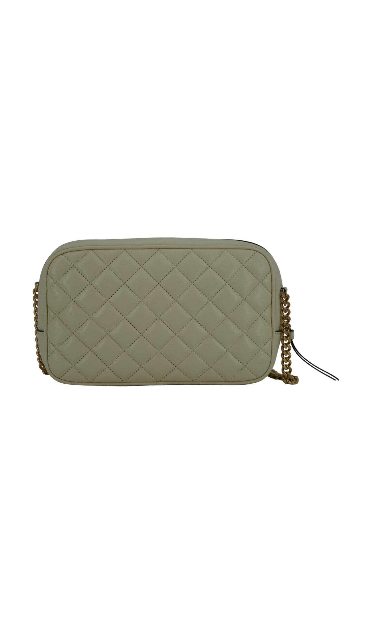 Versace Elegant Leather Camera Shoulder White Bag Glam Steals
