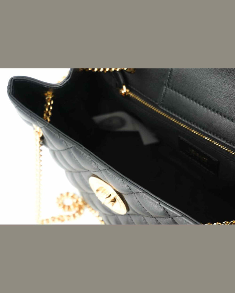 Versace Elegant Quilted Nappa Leather Tote Bag Glam Steals