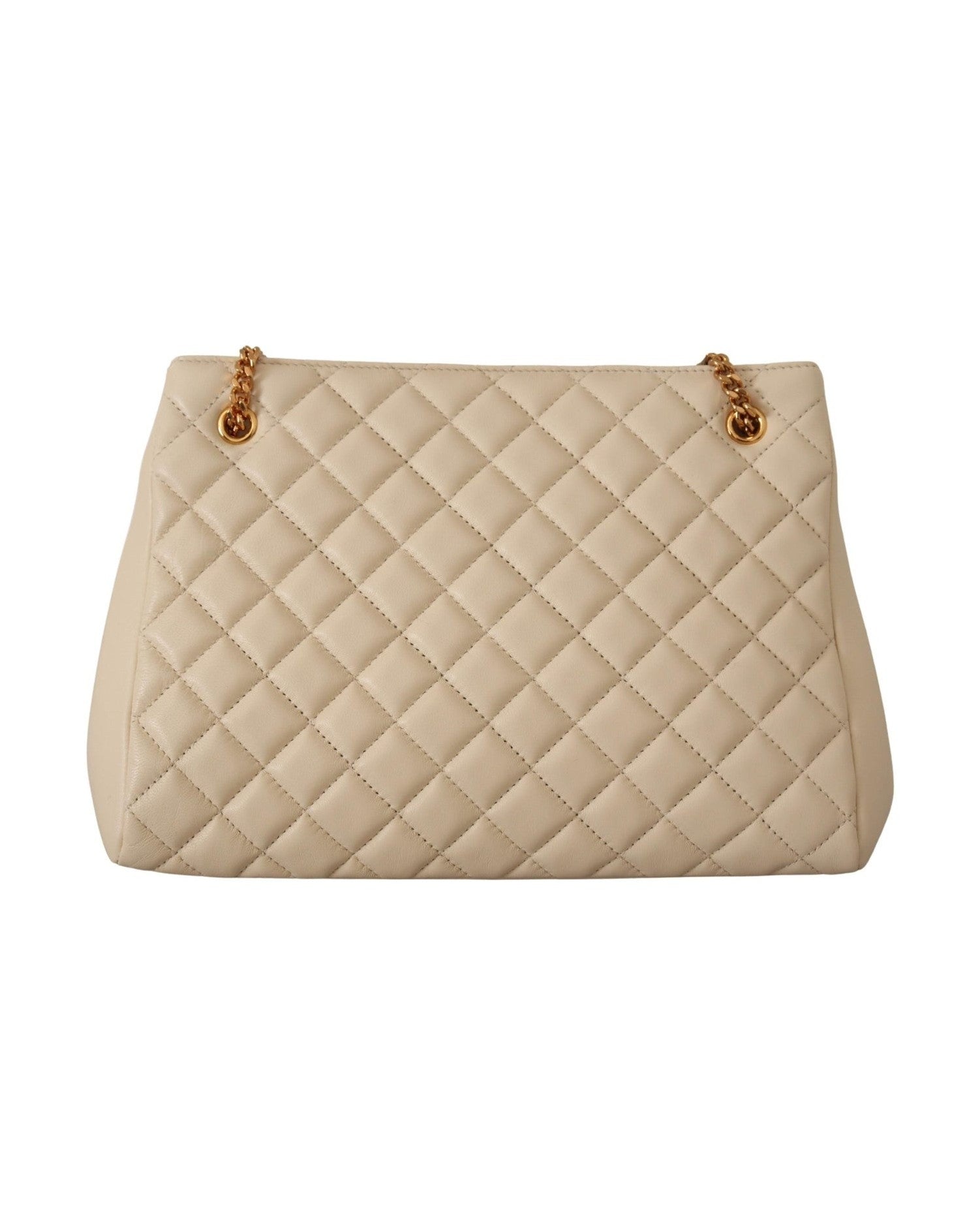 Versace Elegant Quilted Nappa Leather Tote Glam Steals