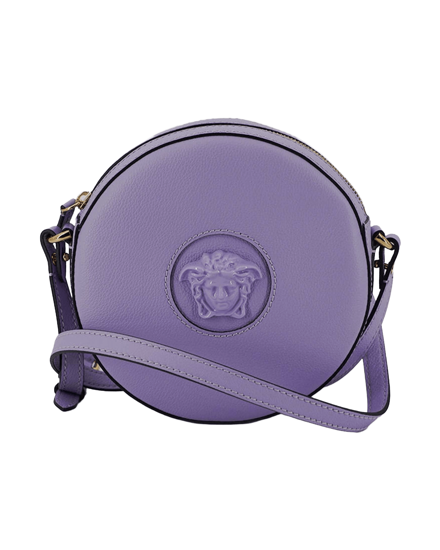 Versace Elegant Round Shoulder Purple Bag Glam Steals