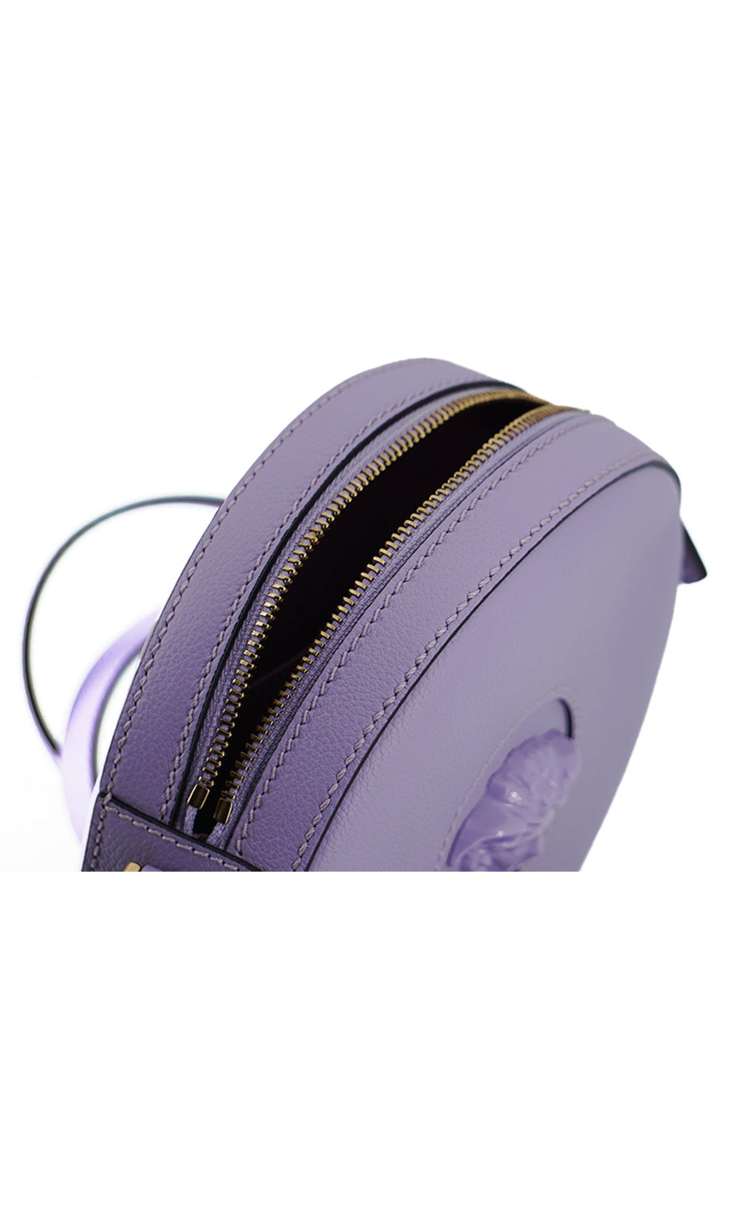 Versace Elegant Round Shoulder Purple Bag Glam Steals