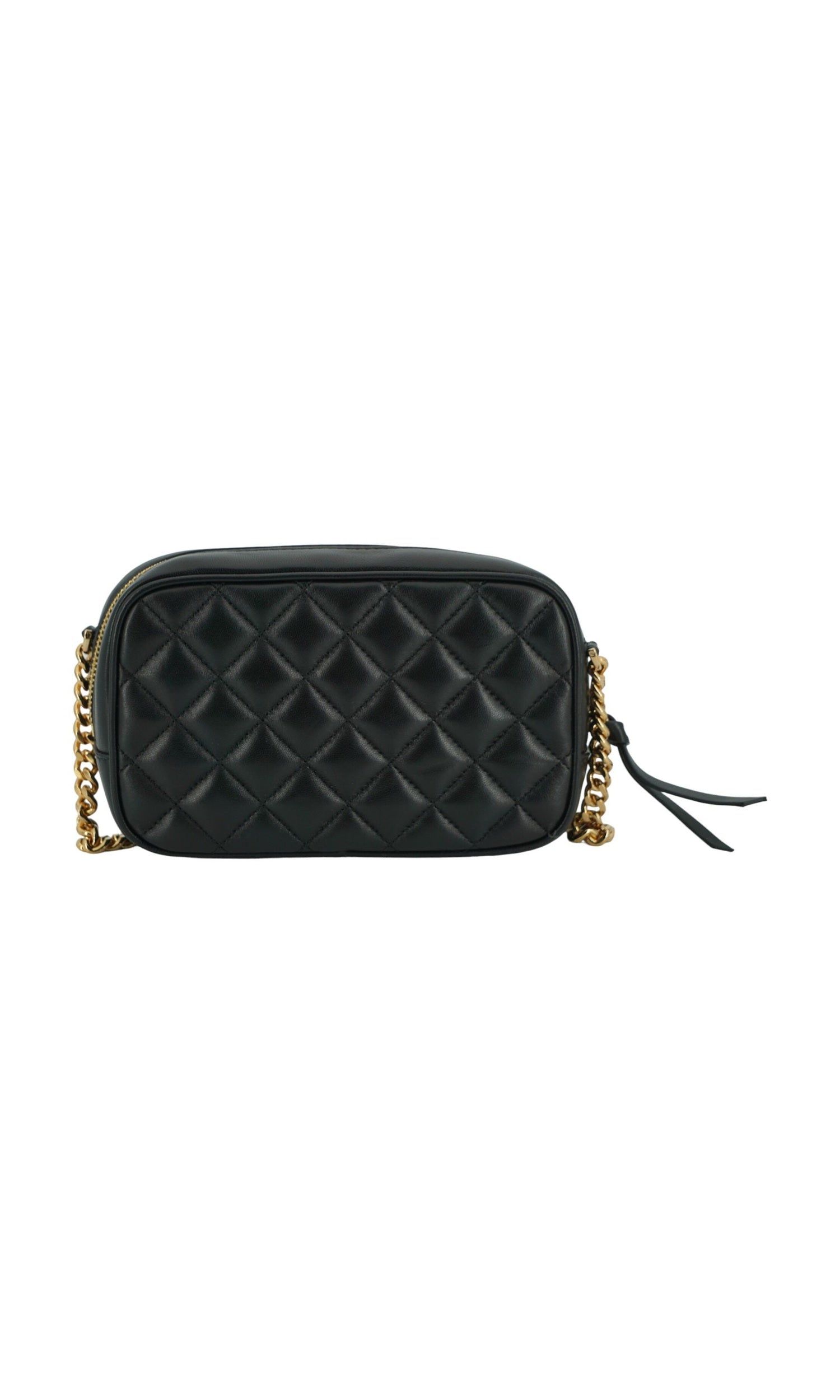 Versace Elegant Small Leather Crossbody Black Bag Glam Steals