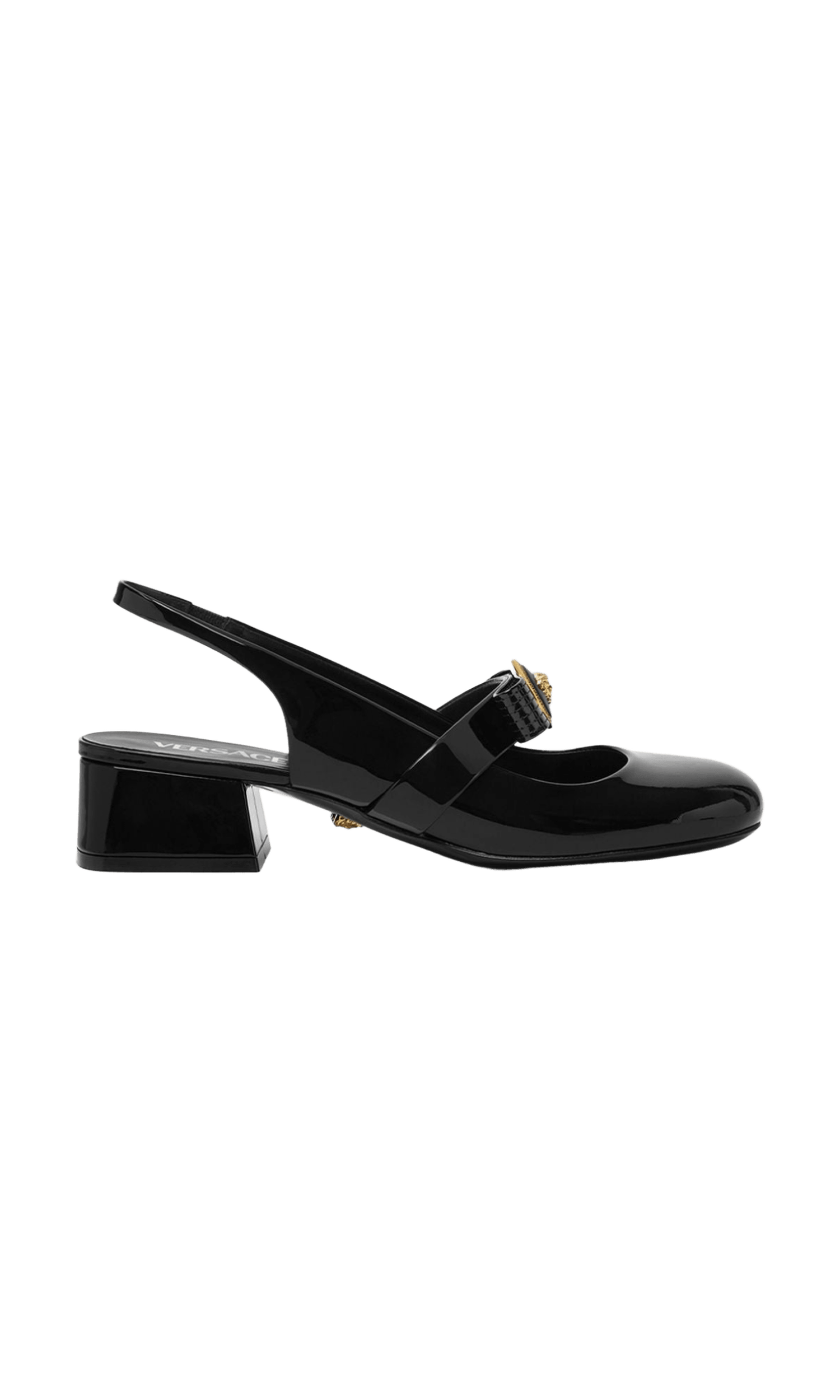 Versace Gianni Ribbon Patent Slingback Pumps 35 Mm Glam Steals