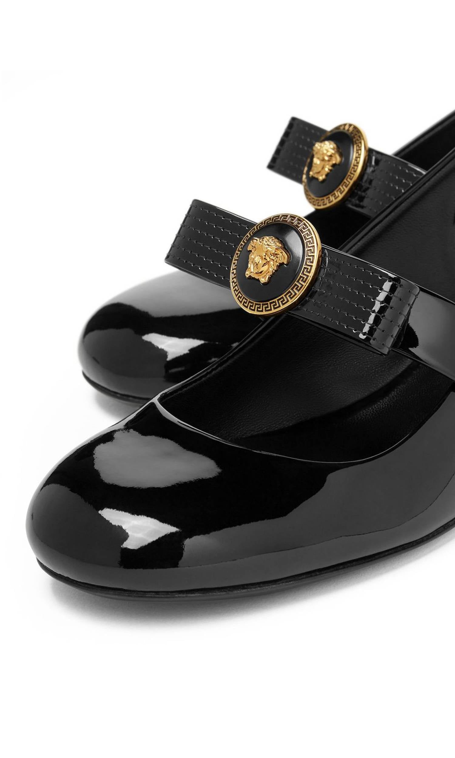 Versace Gianni Ribbon Patent Slingback Pumps 35 Mm Glam Steals