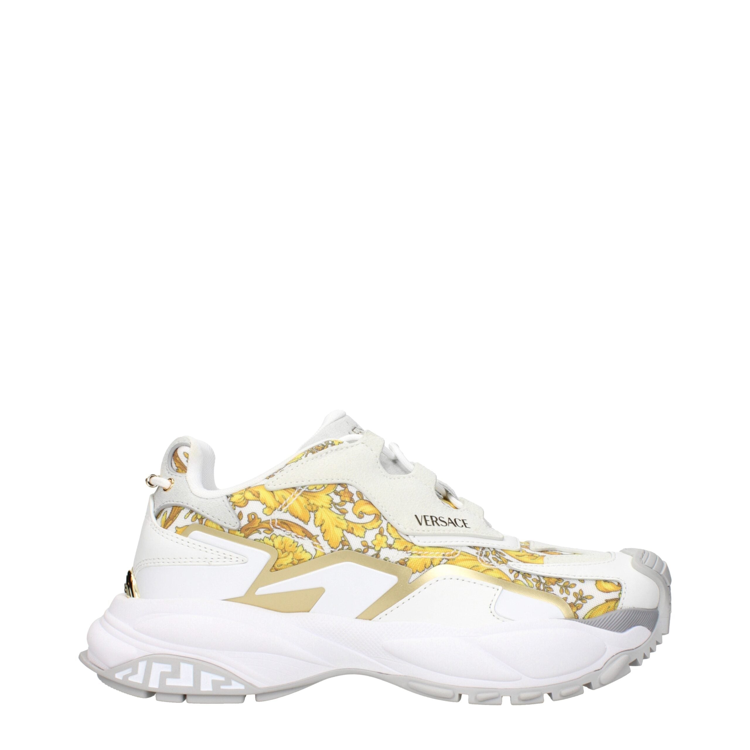 Versace Gold Fabric Low Top Glam Steals