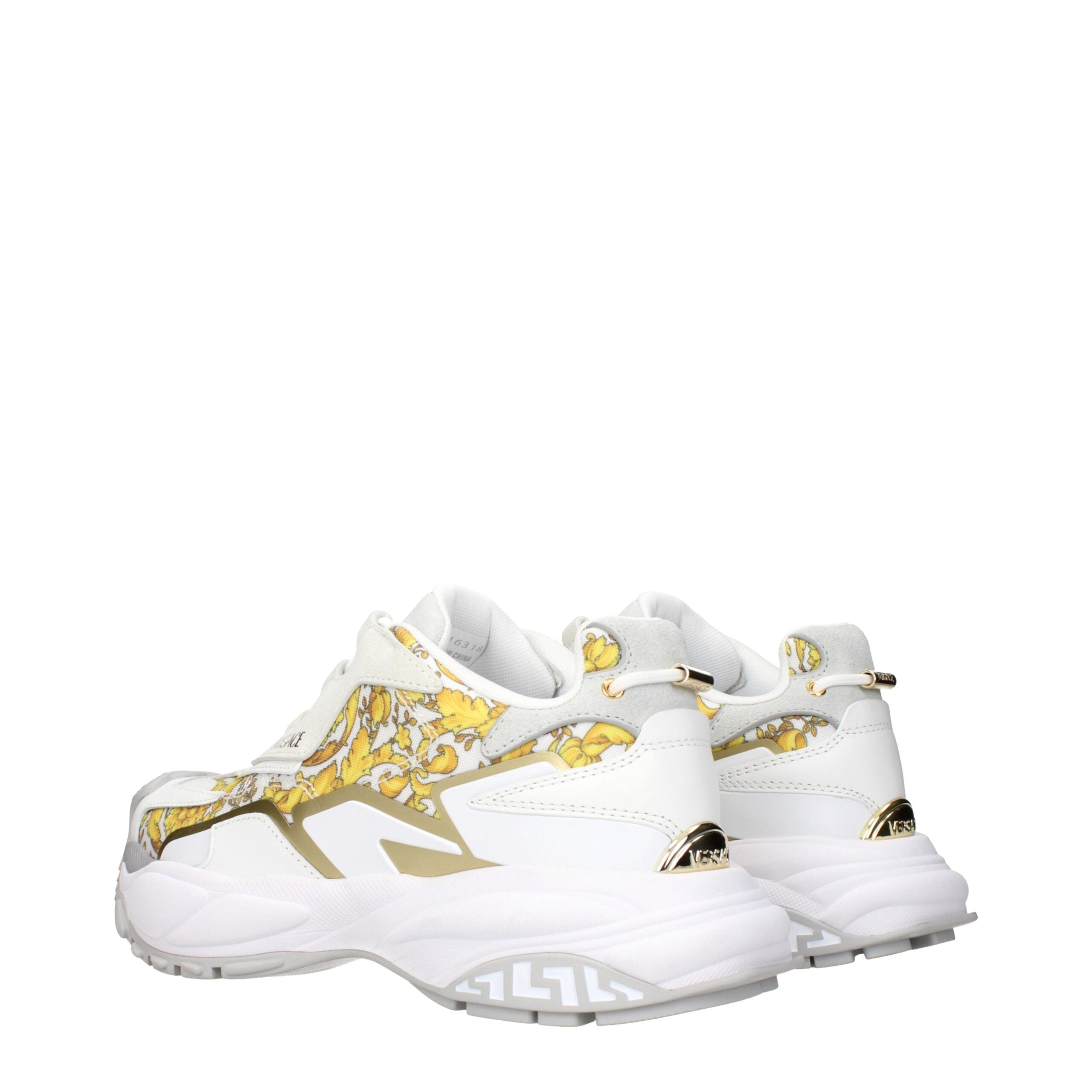 Versace Gold Fabric Low Top Glam Steals
