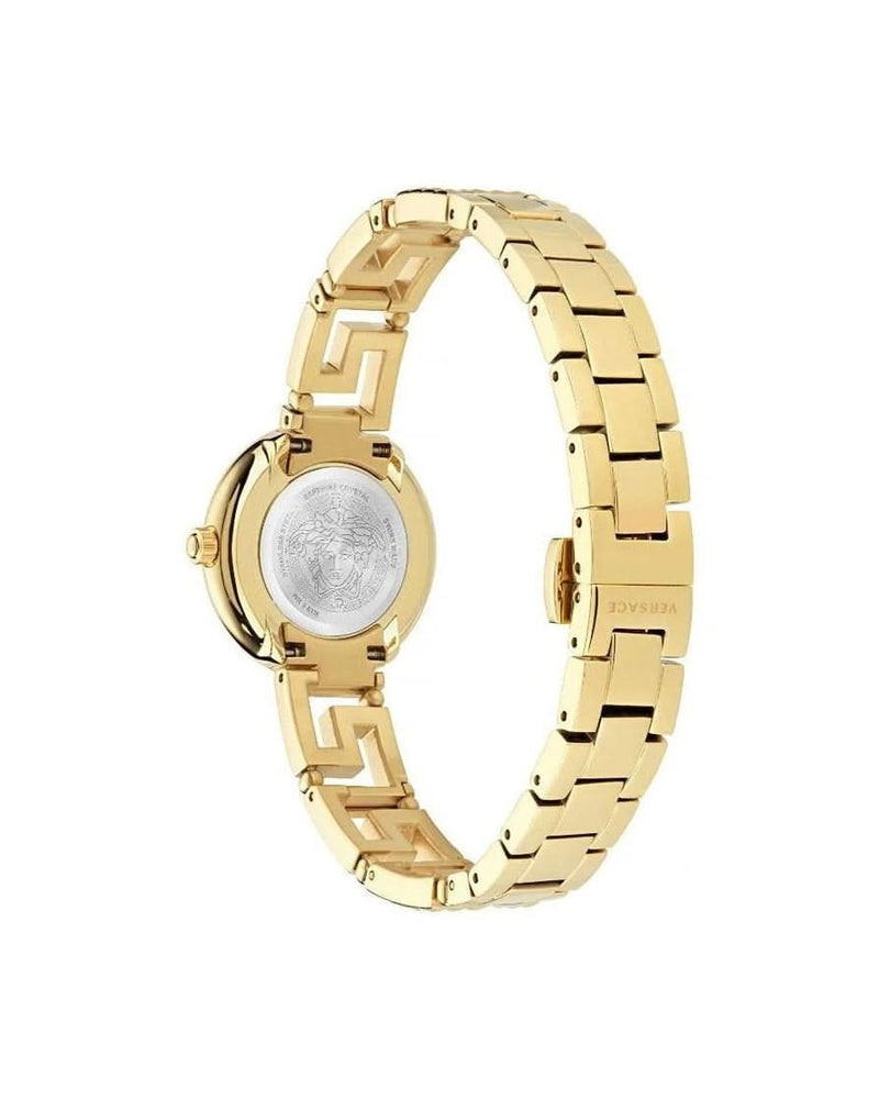 Versace Gold Stainless Steel Dress Watch 