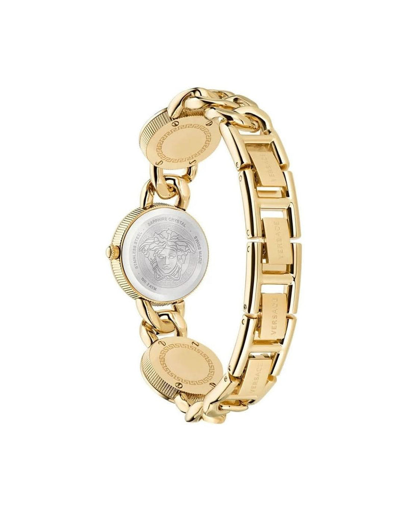 Versace Gold Stainless Steel Dress Watch 