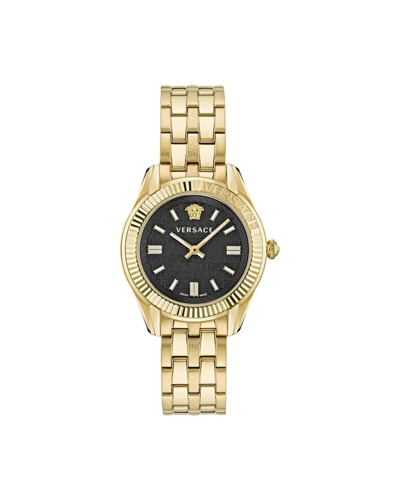 Versace Gold Stainless Steel Dress Watch 