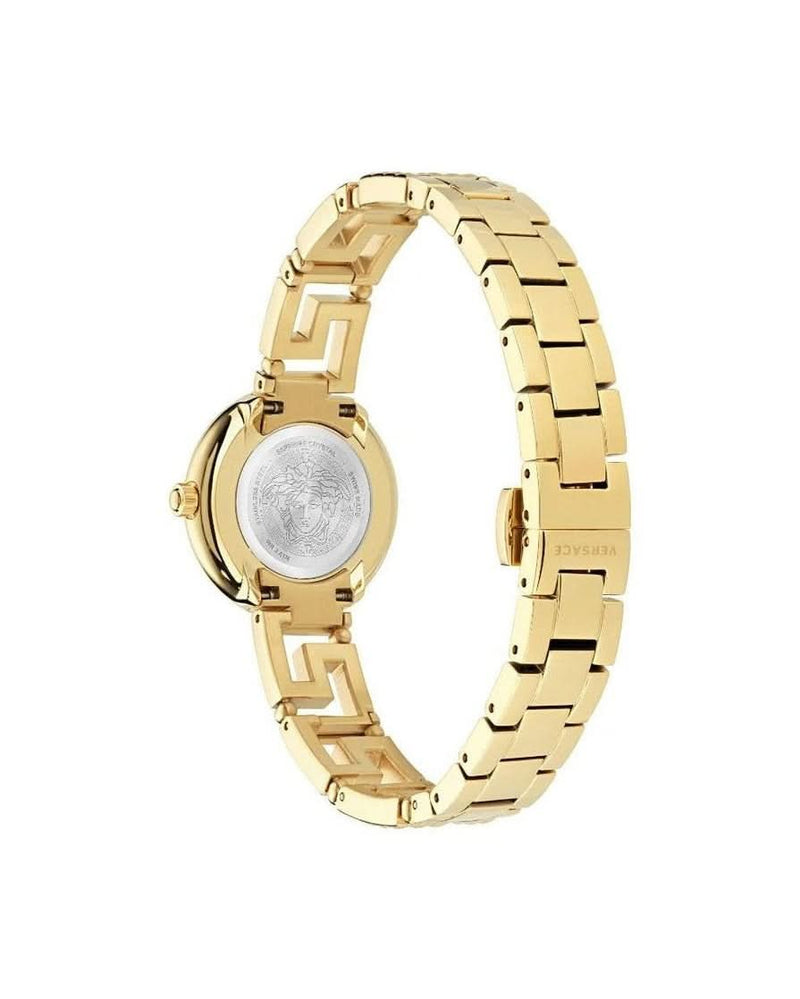 Versace Gold Stainless Steel Dress Watch 