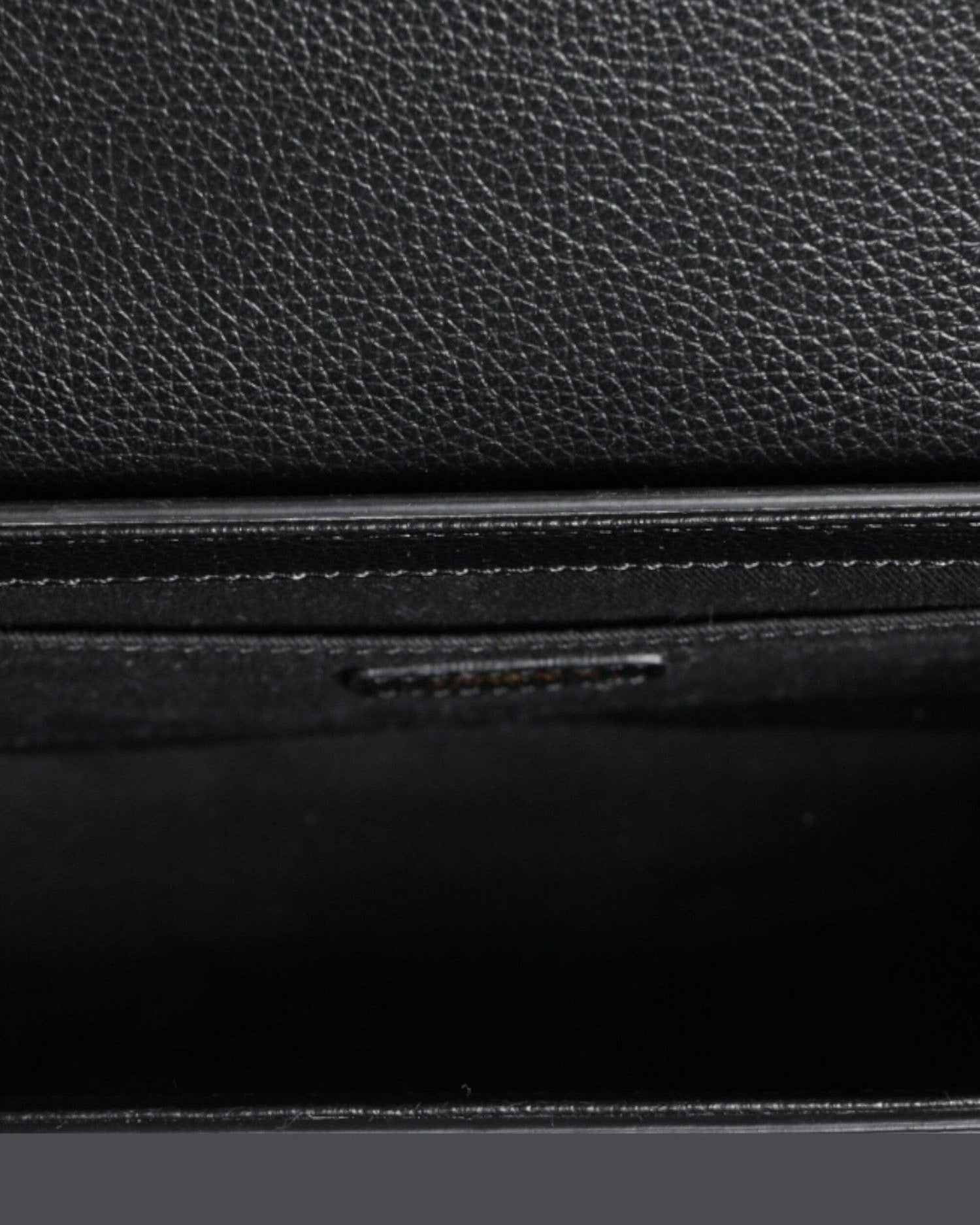 Versace Grainy Calf Leather Logo Crossbody Shoulder Black Bag Glam Steals