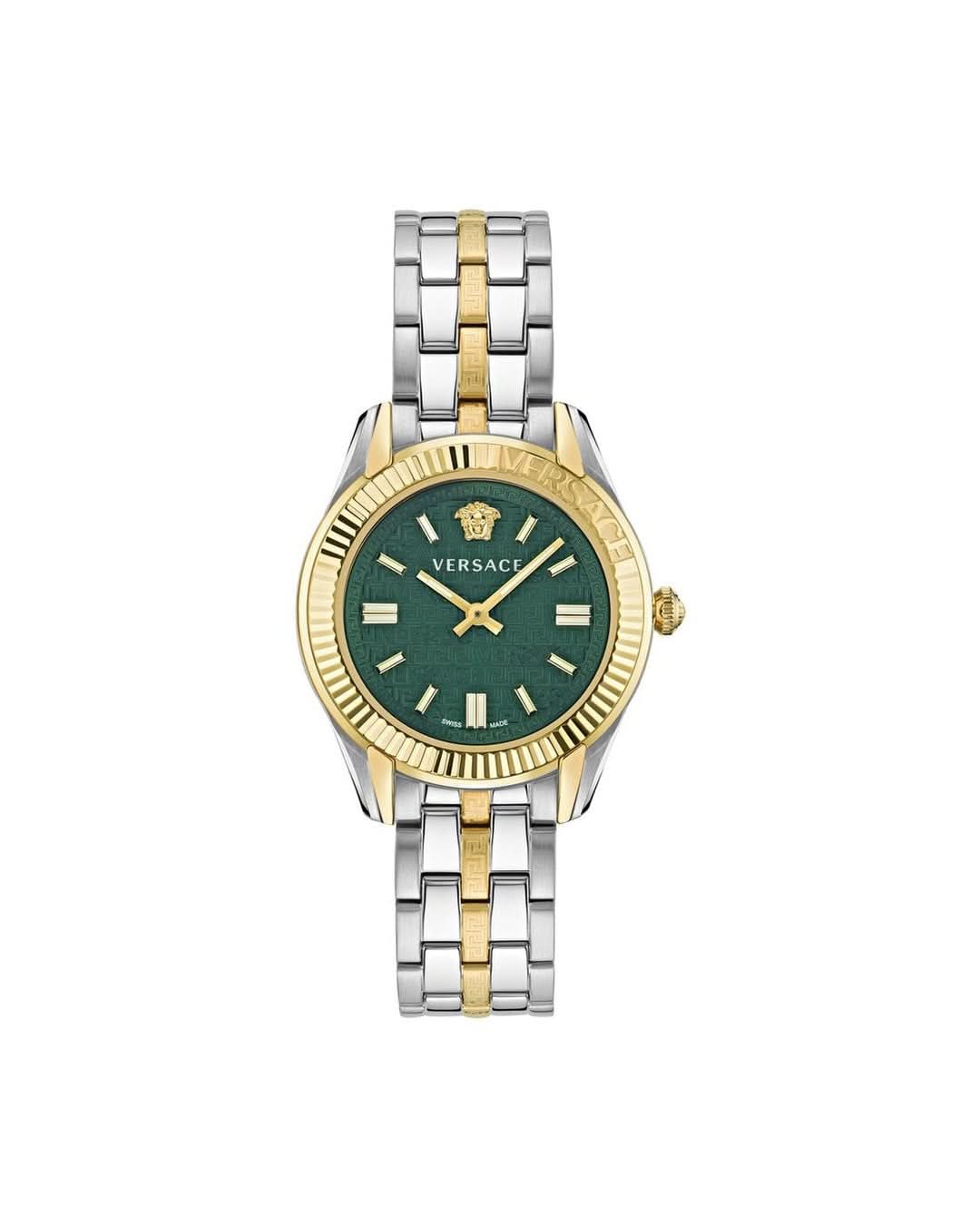 Versace Gray Stainless Steel Dress Watch 