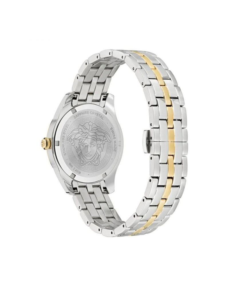 Versace Gray Stainless Steel Dress Watch 