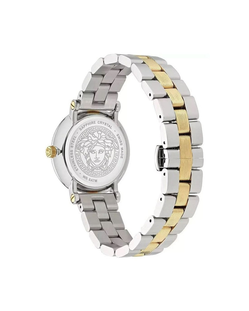 Versace Gray Stainless Steel Dress Watch 