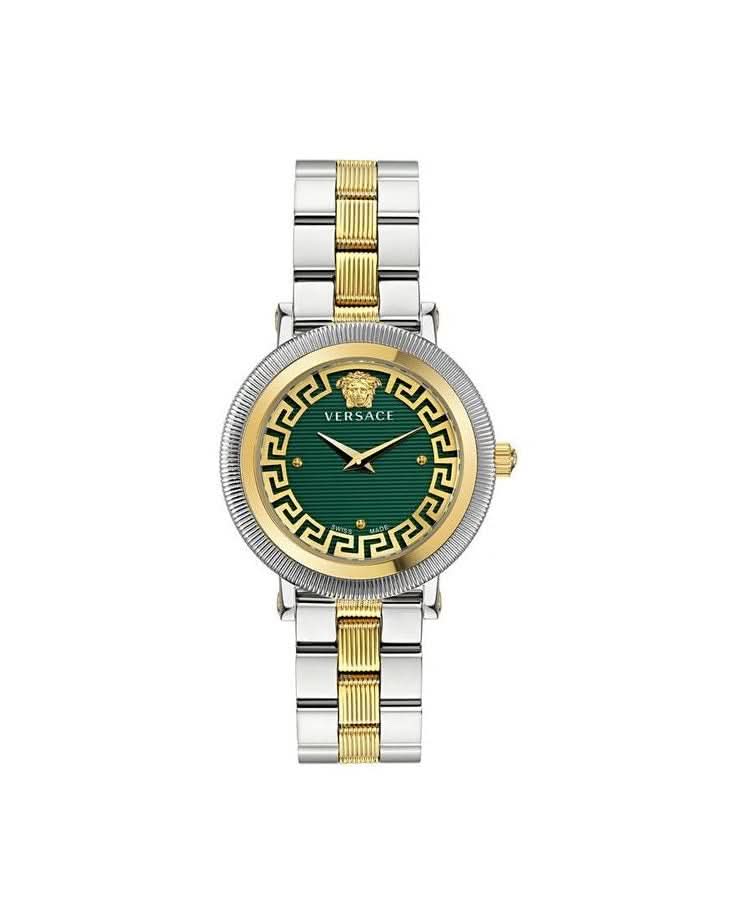 Versace Gray Stainless Steel Dress Watch 