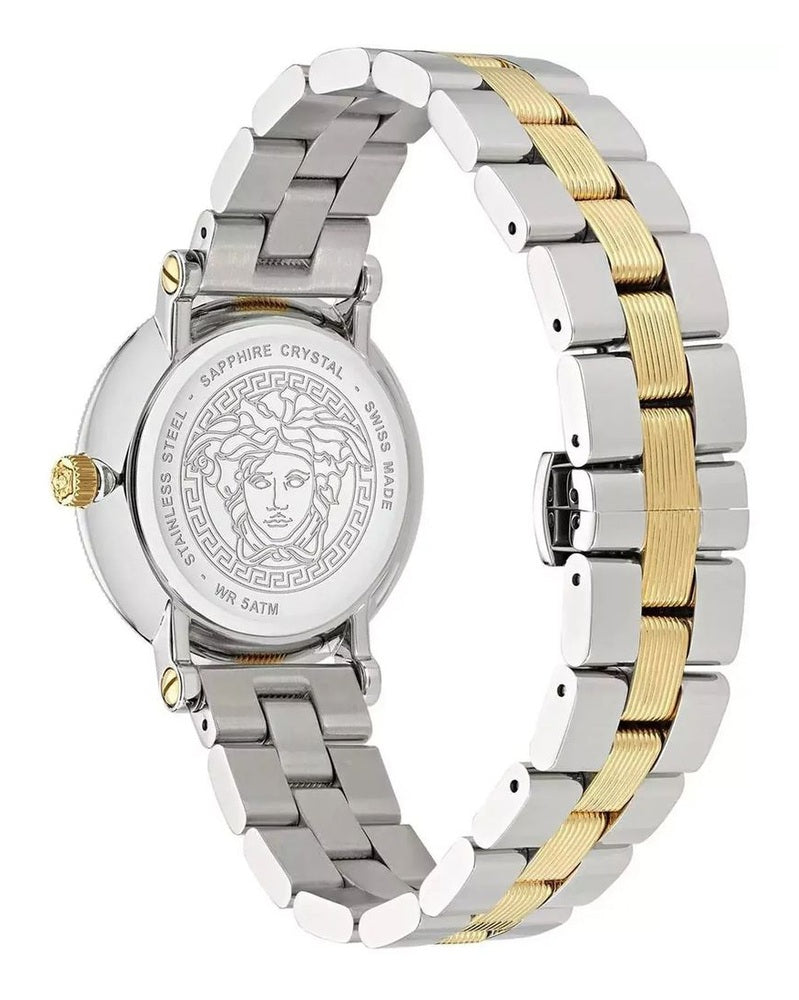 Versace Gray Stainless Steel Dress Watch