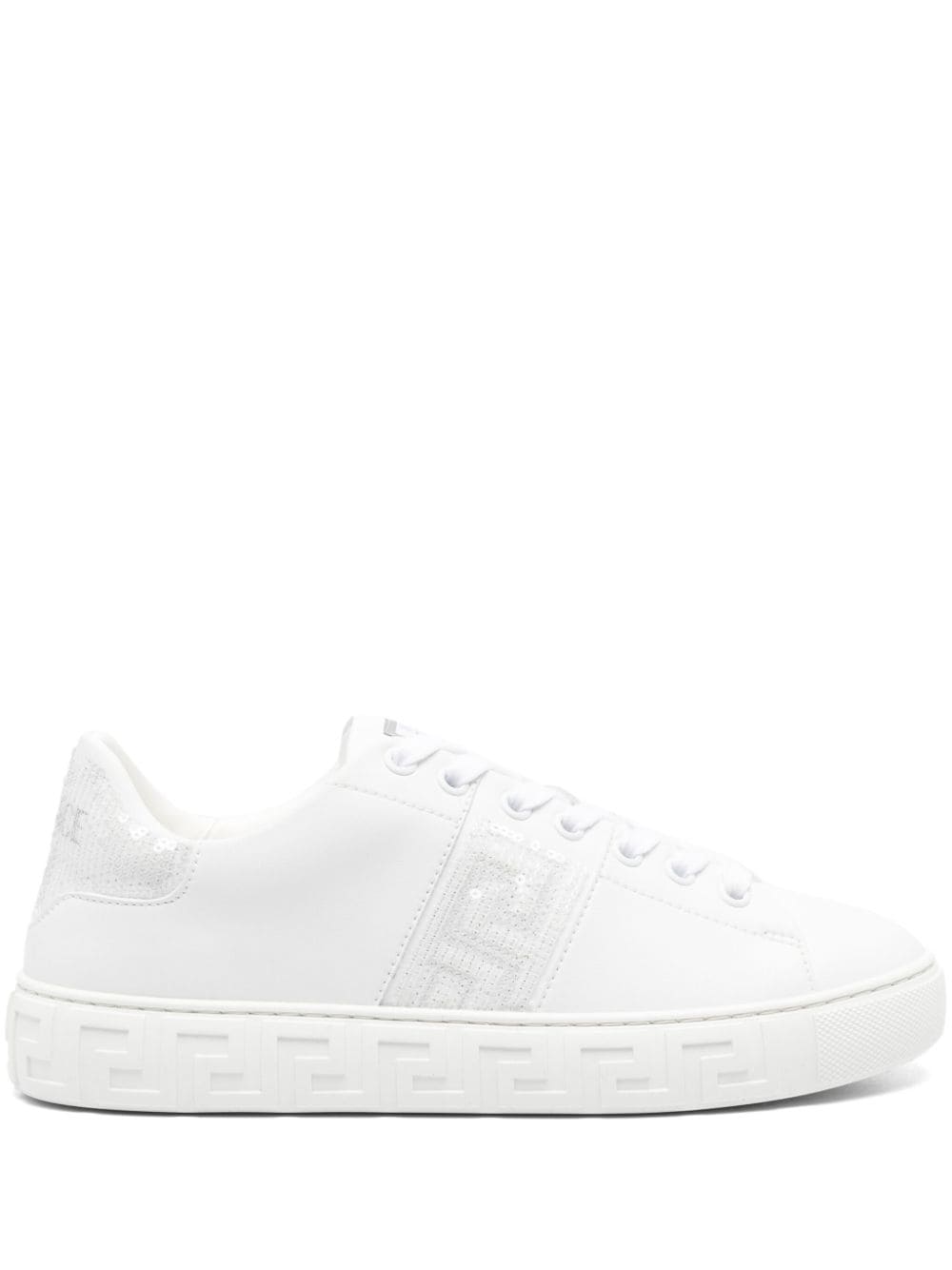 Versace Greca Embellished Sneakers Glam Steals