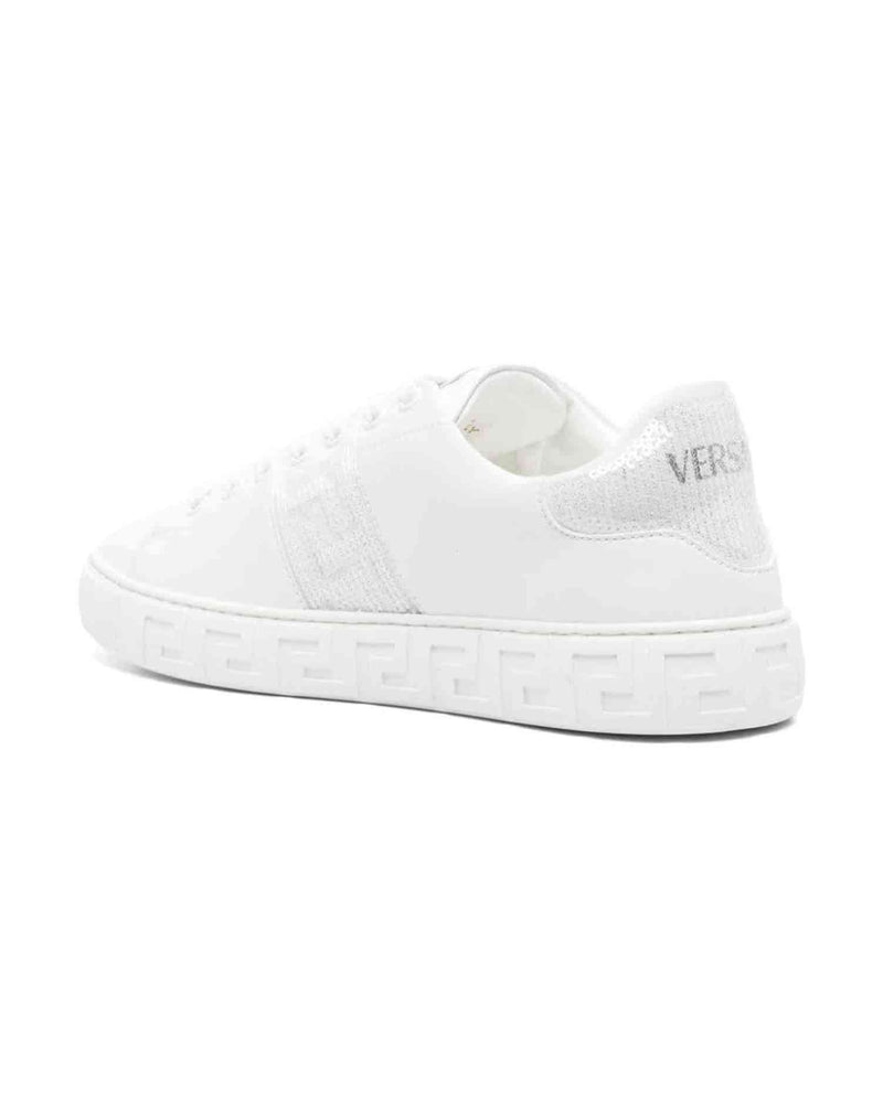 Versace Greca Embellished Sneakers Glam Steals